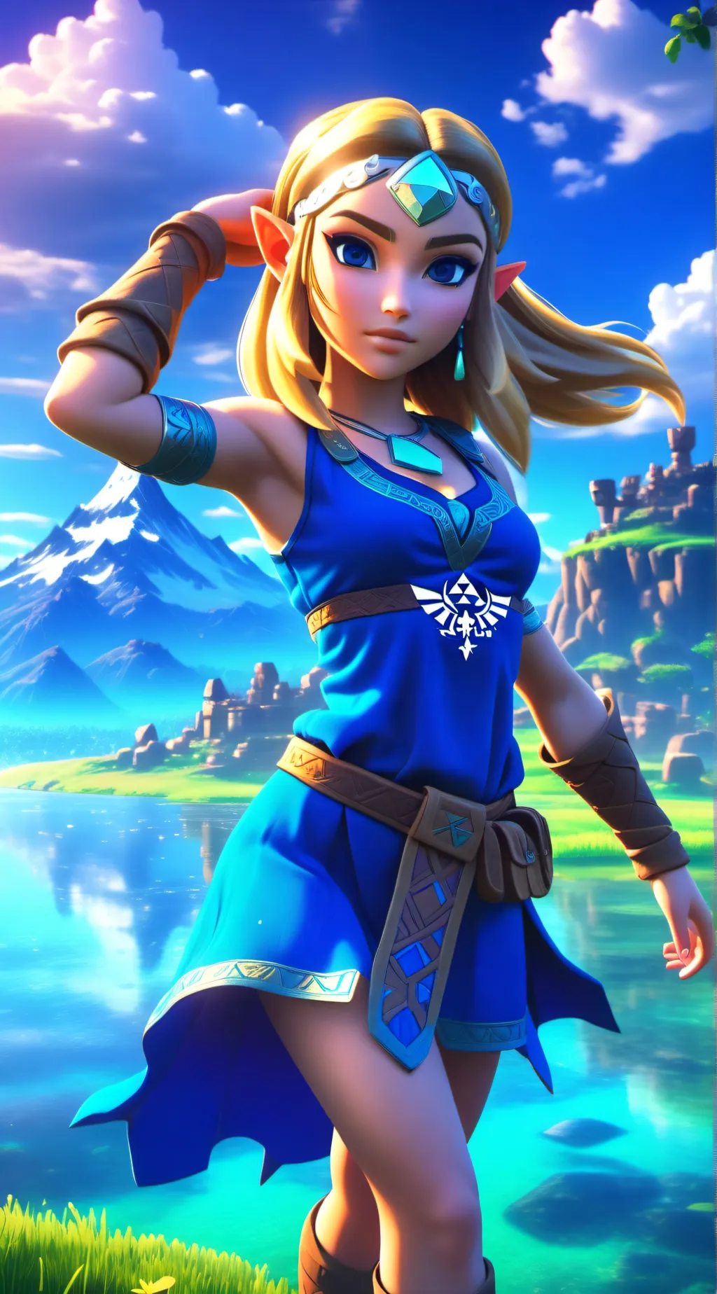 ai character: Zelda  background