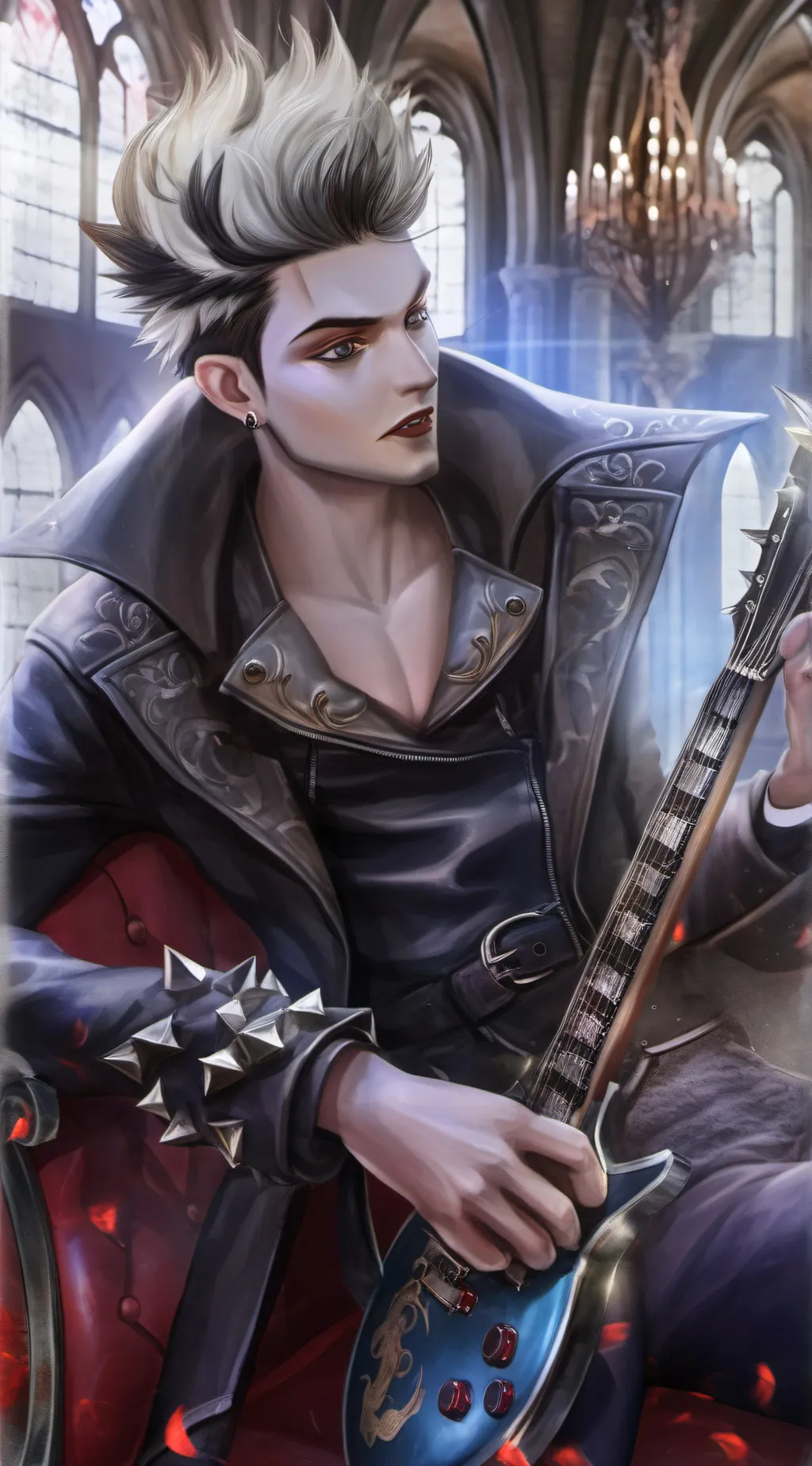 ai character: cartoon David background