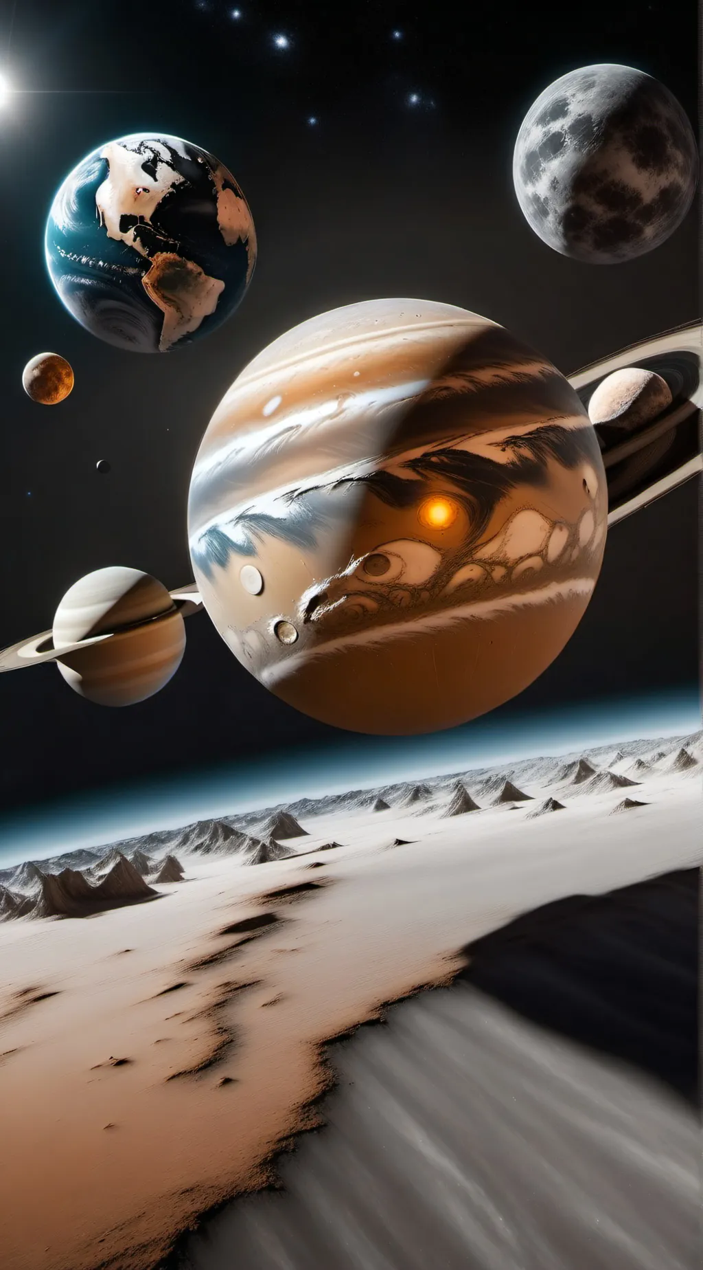 ai character: Earth (Solar system or solarballs) background