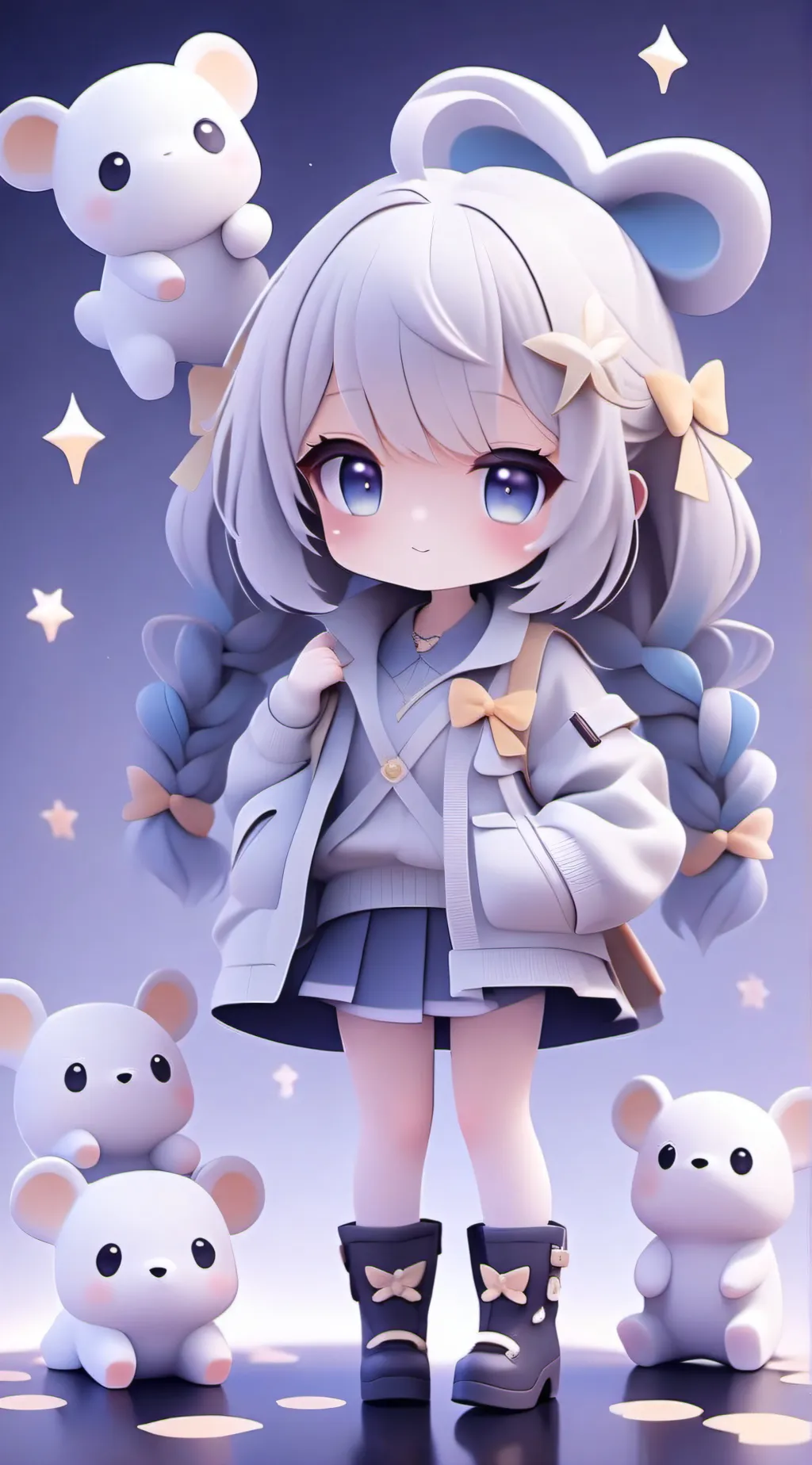 ai character: cutie 2 background
