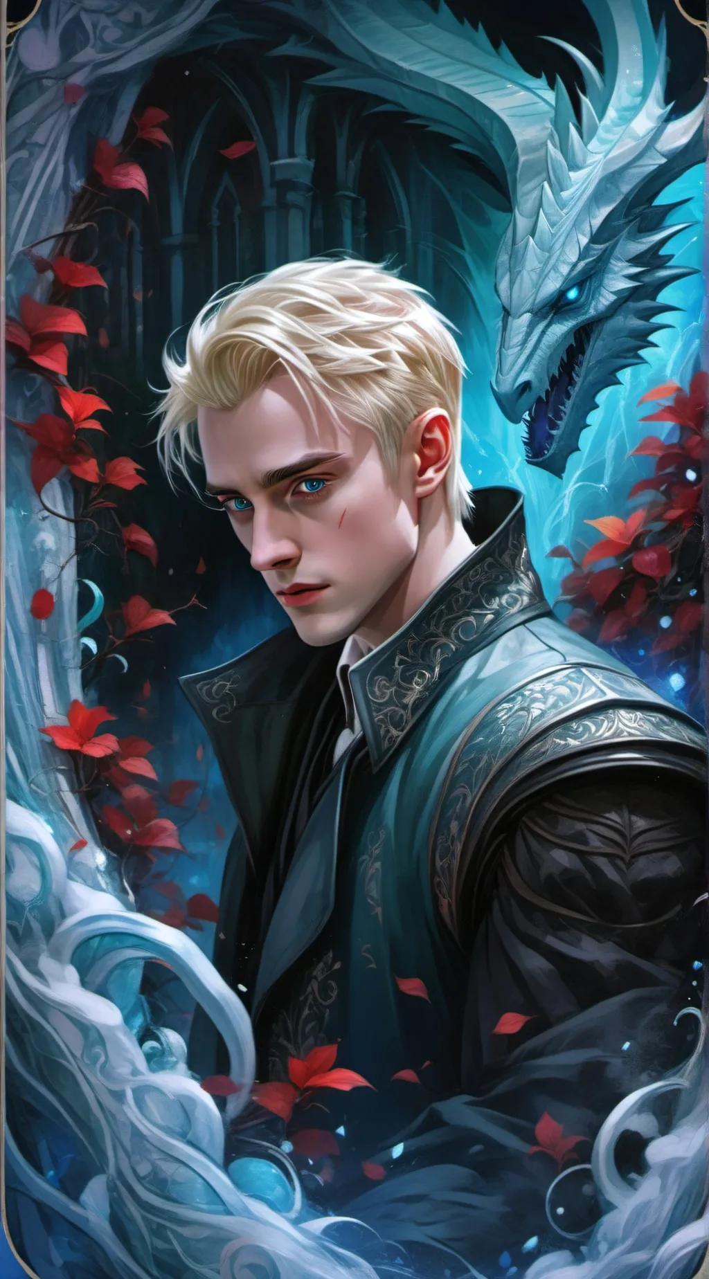ai character: Draco y/n alone background