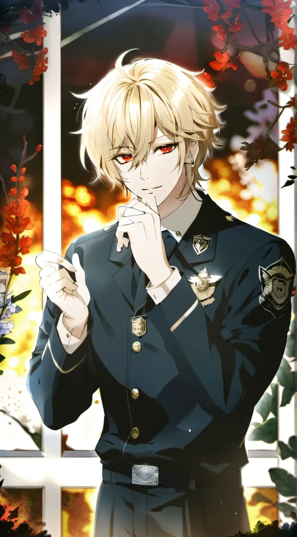 ai character: Katsuki Bakugou  background