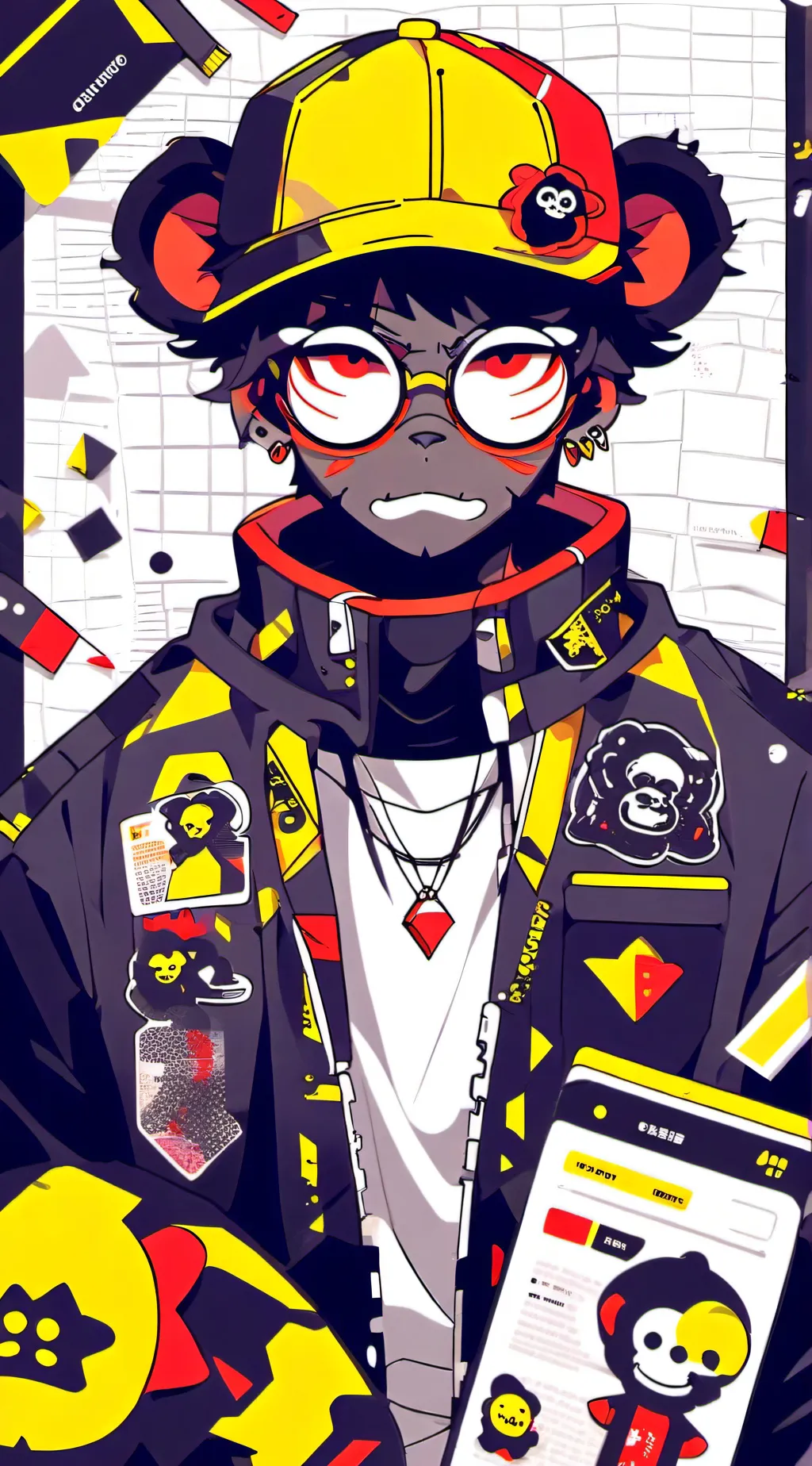 ai character: Bingo kit background