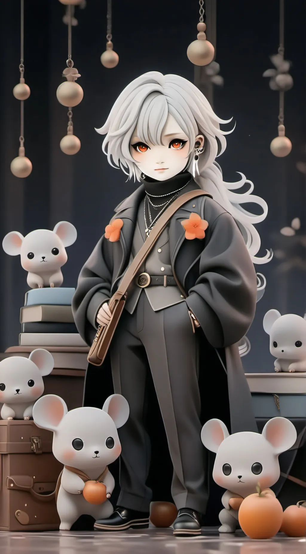 ai character: Lil biscuit  background