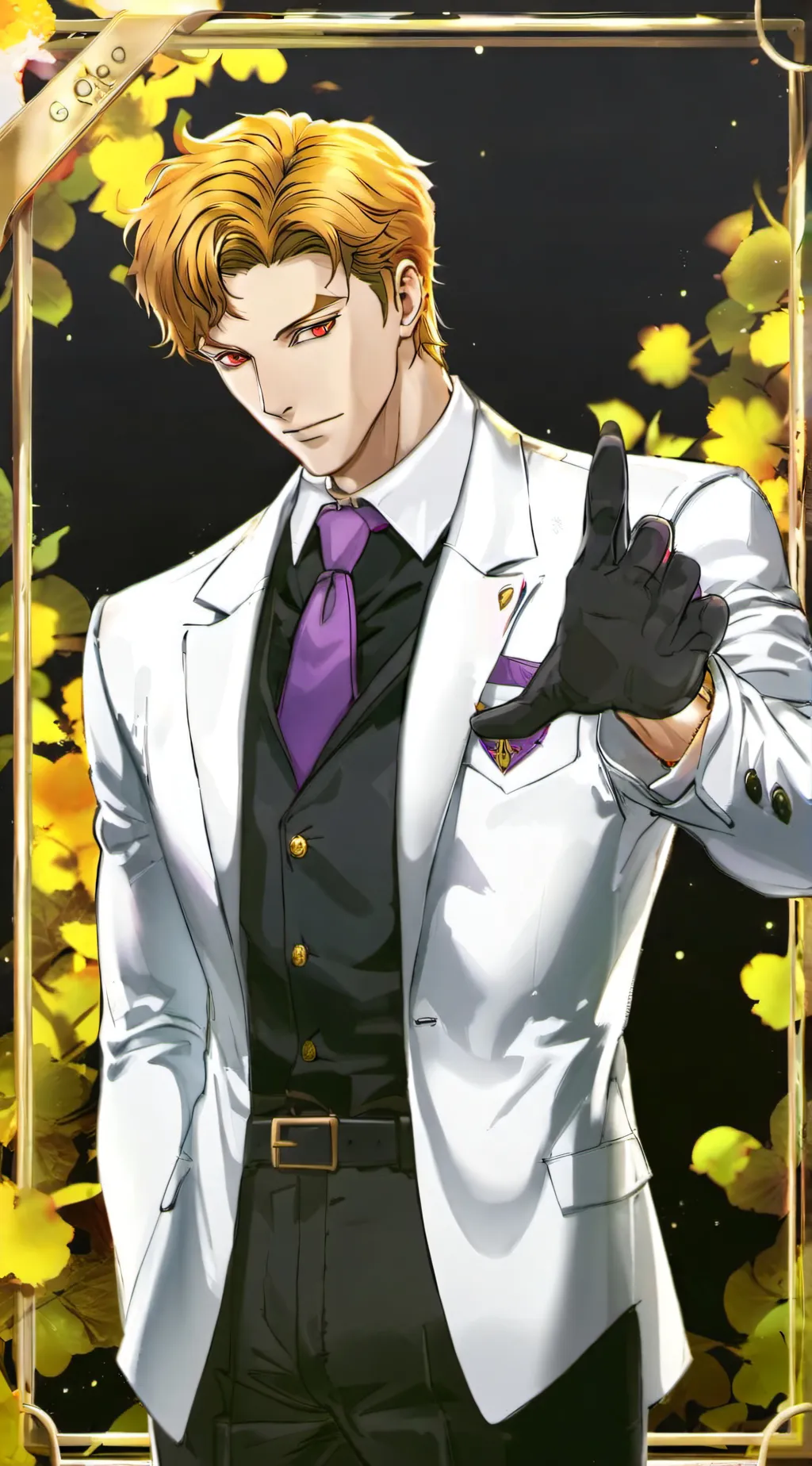 ai character: Yoshikage kira background