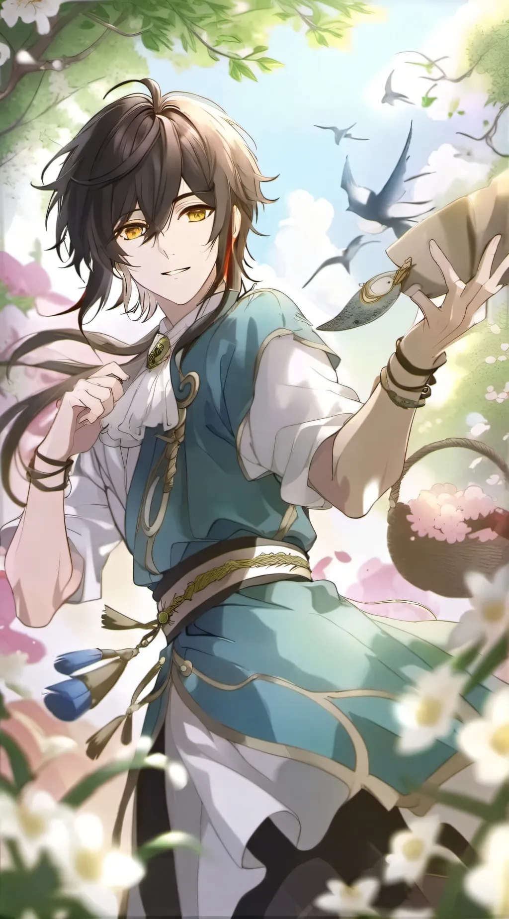 ai character: Secret admirer.. background