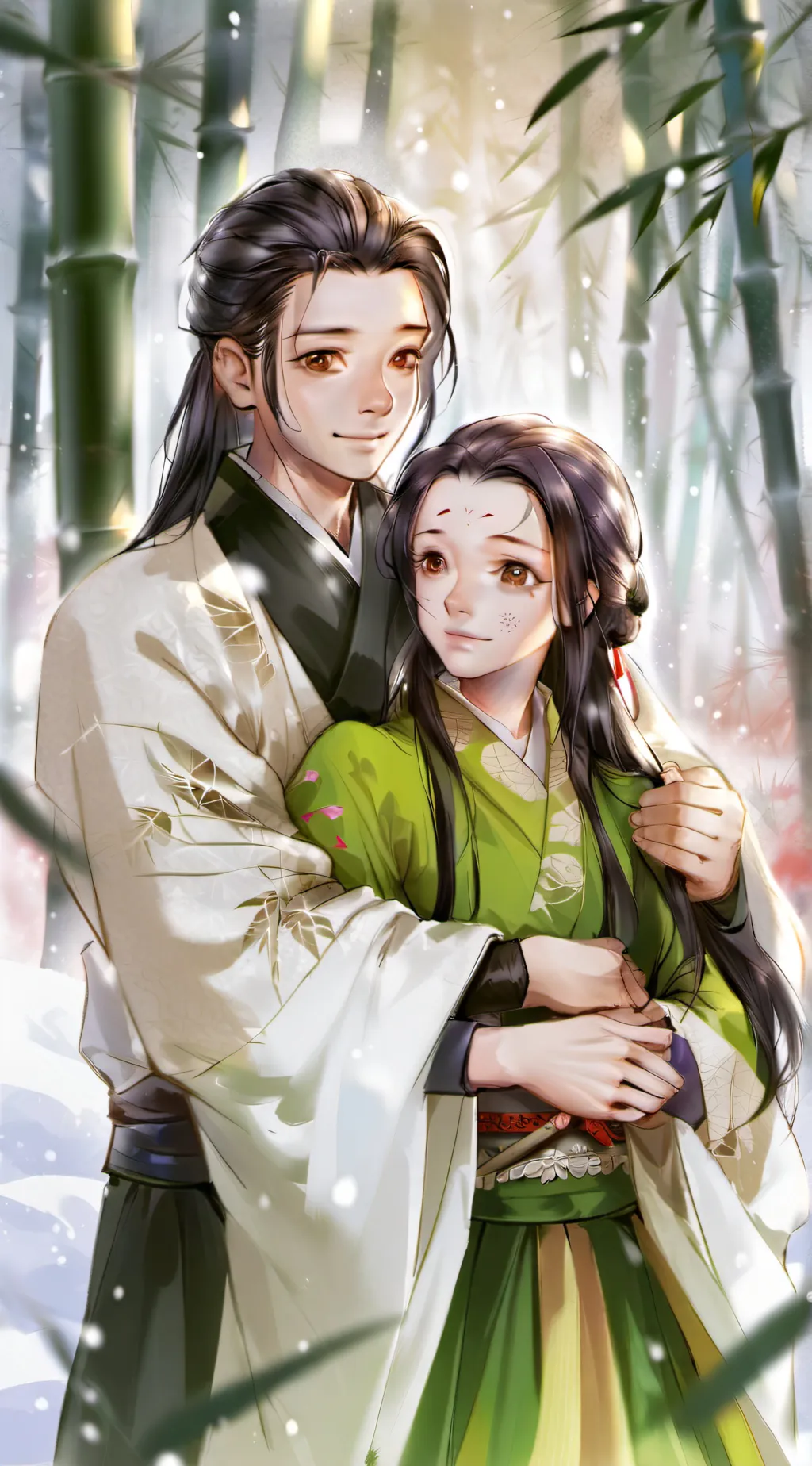 ai character: Tanjiro Kamado  background