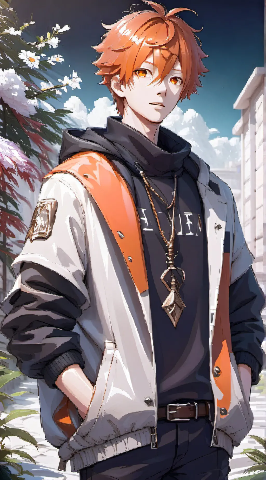 ai character: HQ x Mha background