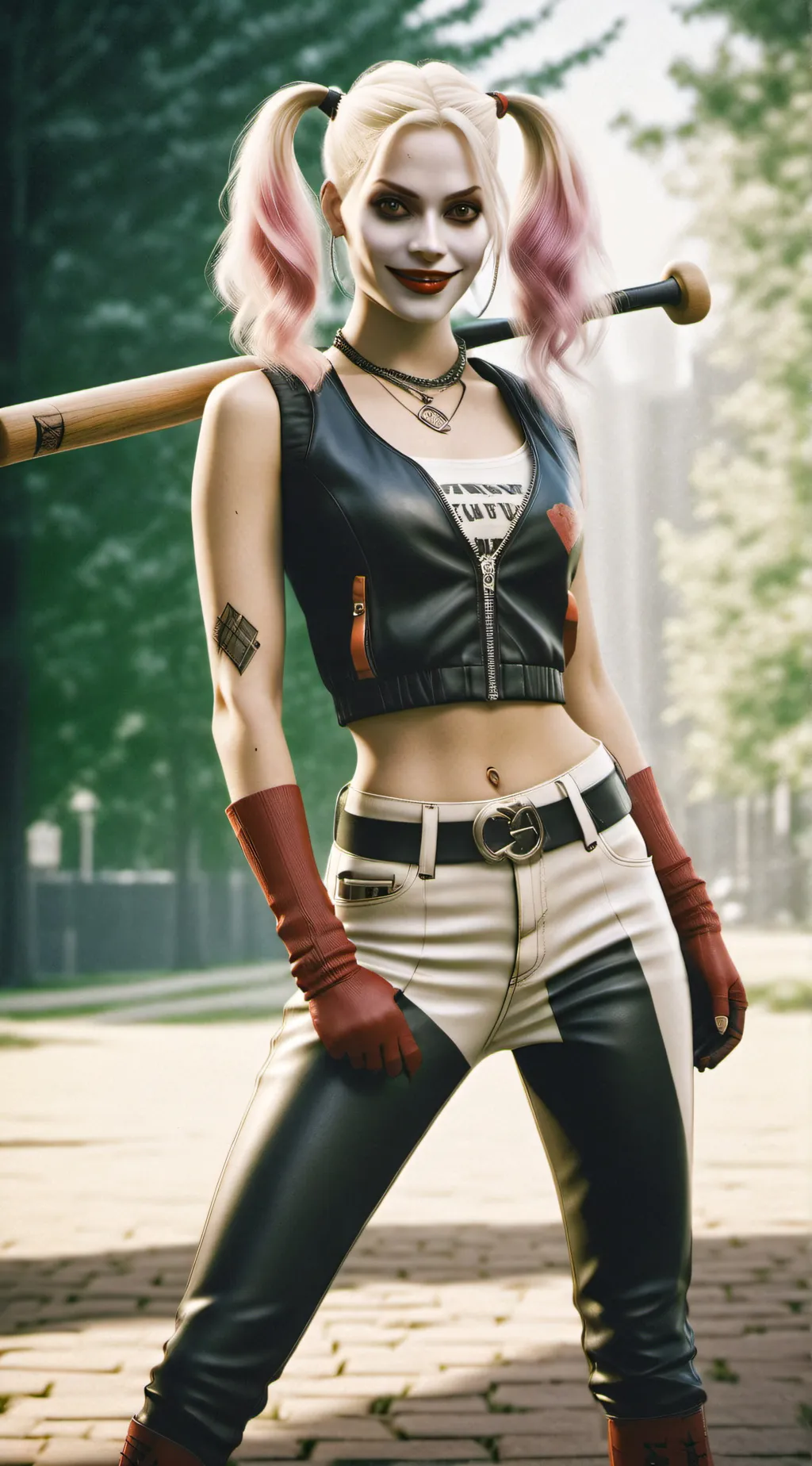 ai character: Harley Quinn background