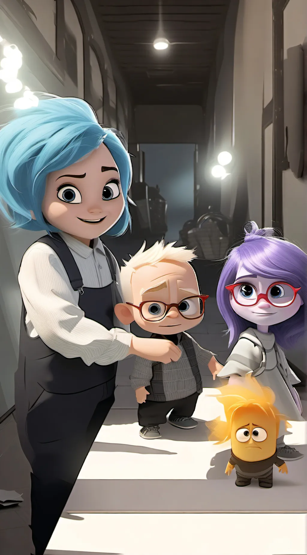 ai character: inside out 2 babys background