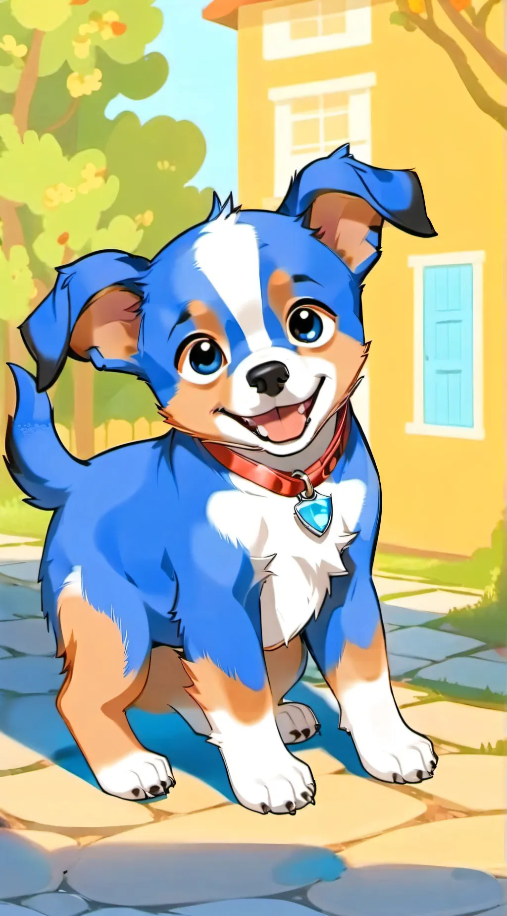ai character: Bluey Heeler  background
