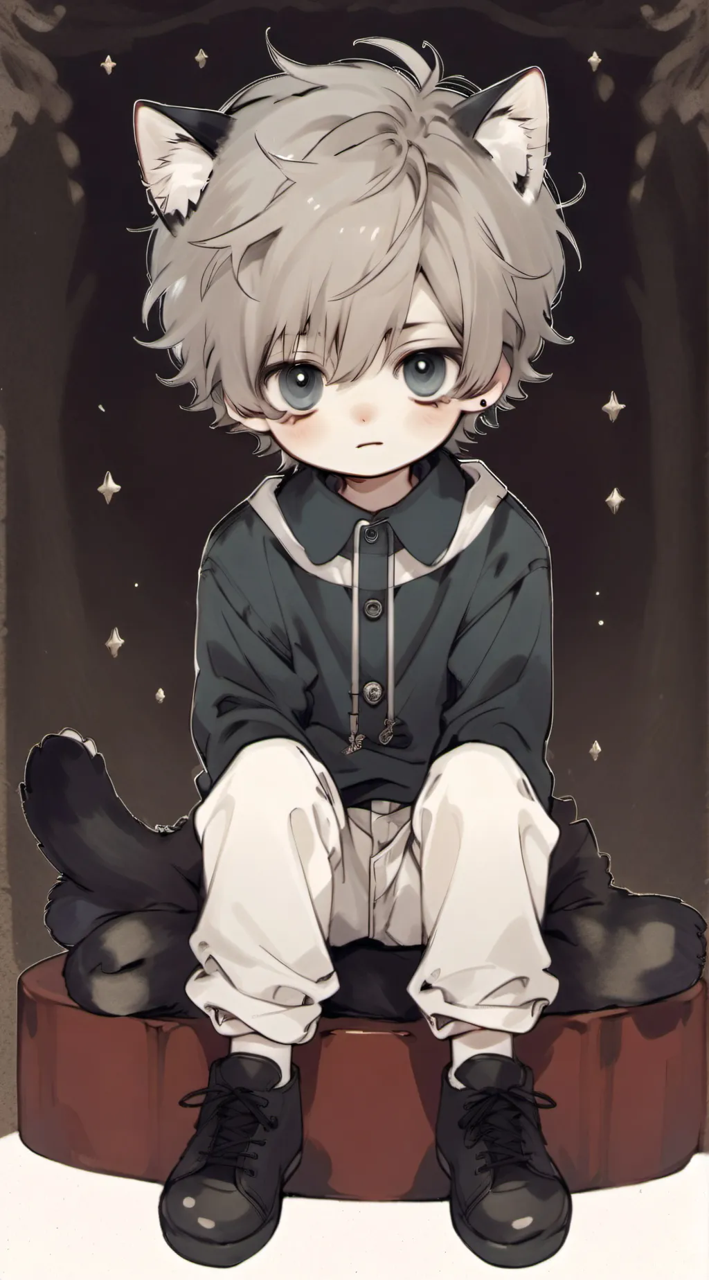 ai character: 💕❤🥰catboy🥰❤💕 background