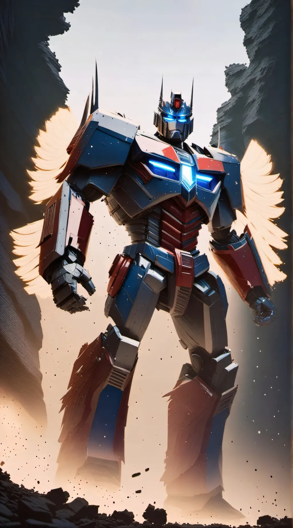 ai character: Optimus prime background