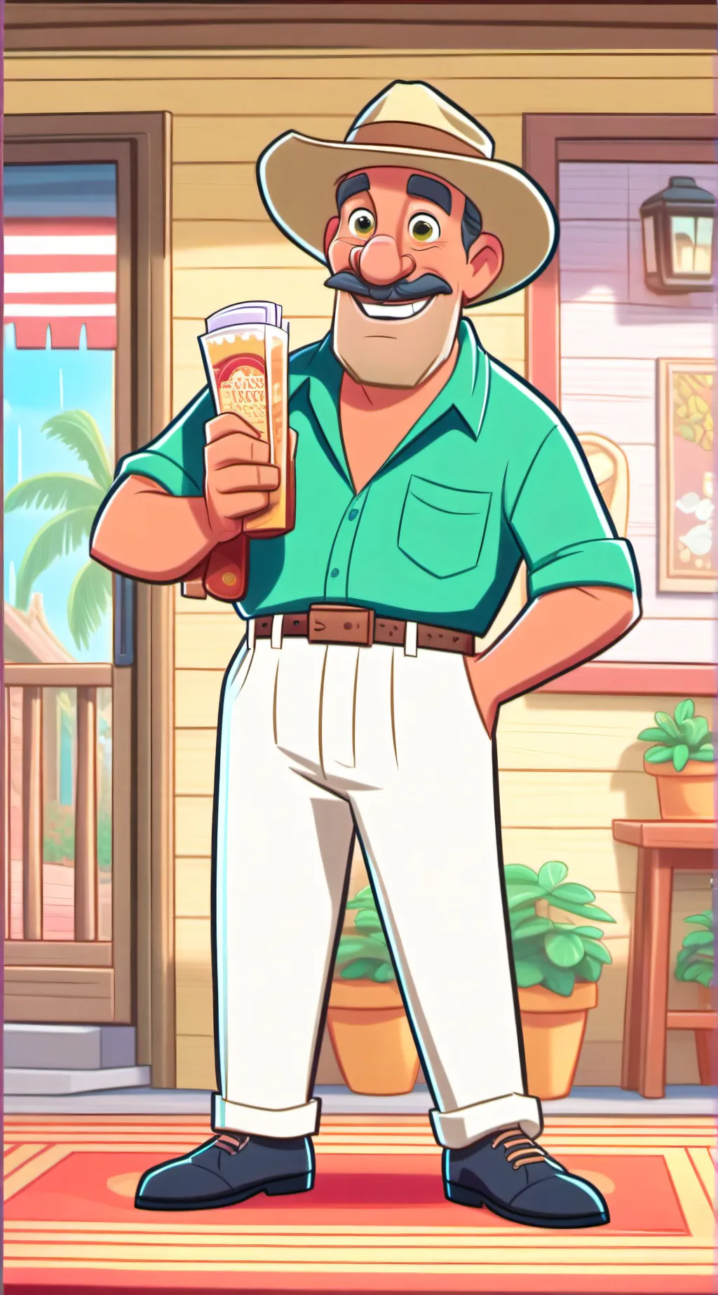 ai character: Australian Bloke background