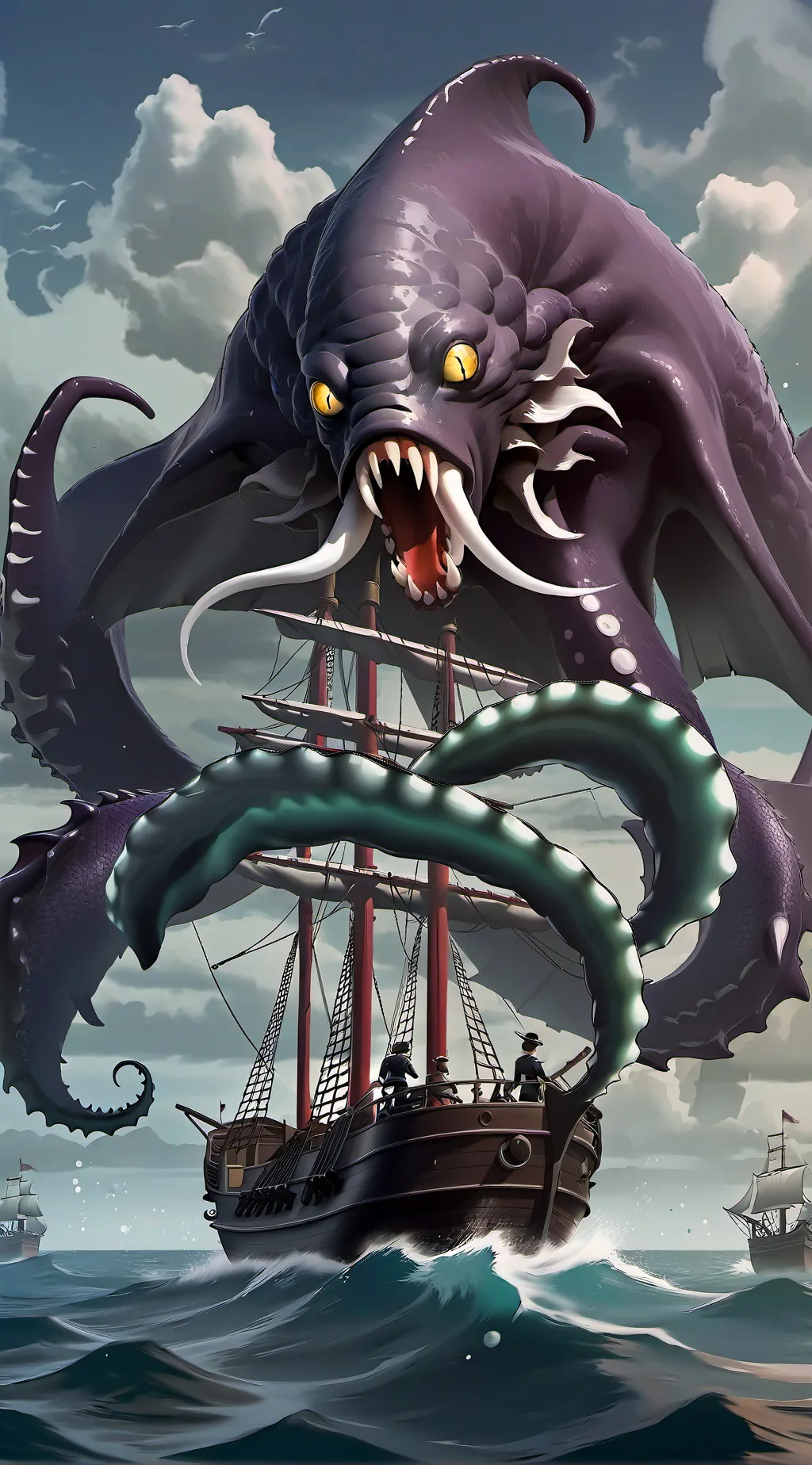 ai character: kraken background
