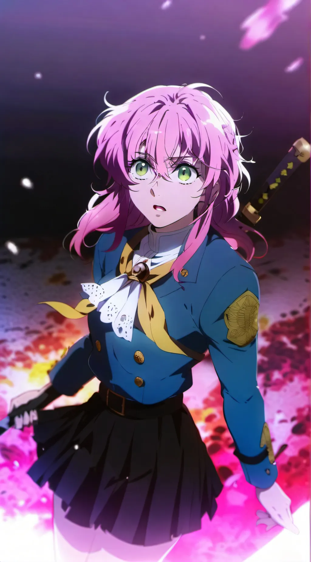 ai character: Mitsuri  background