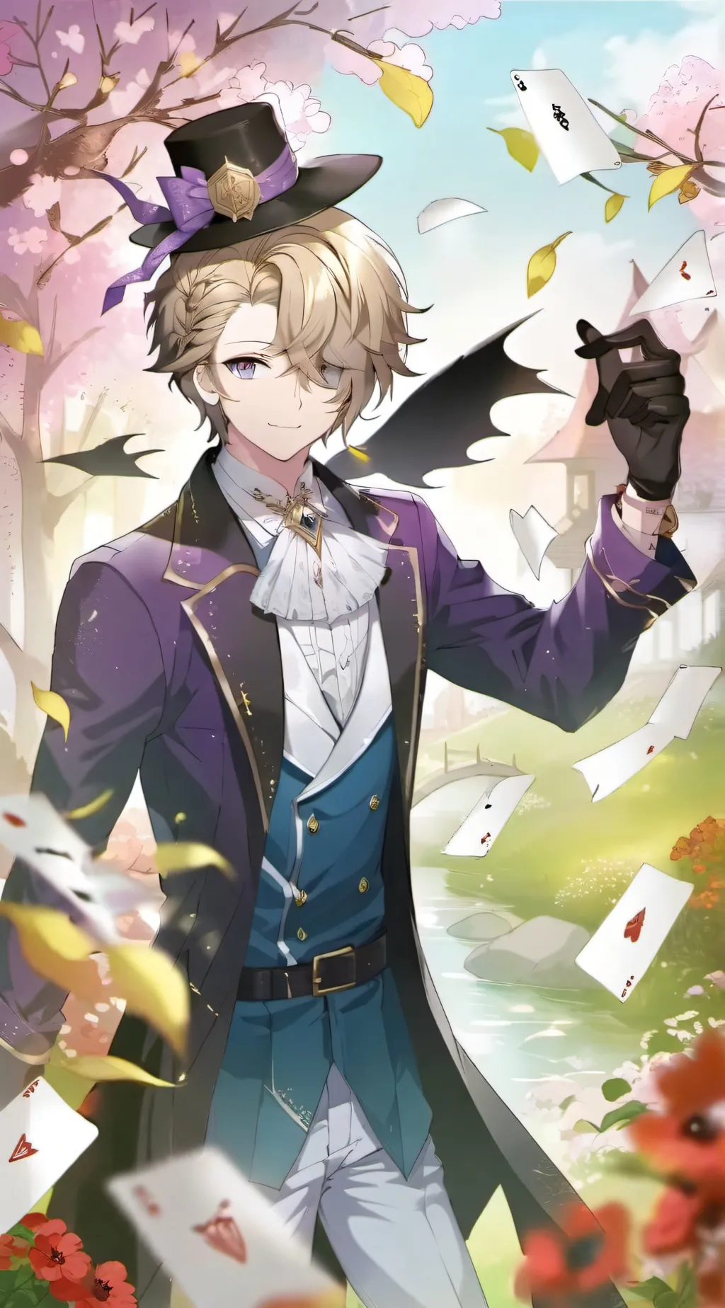 ai character: Lyney background