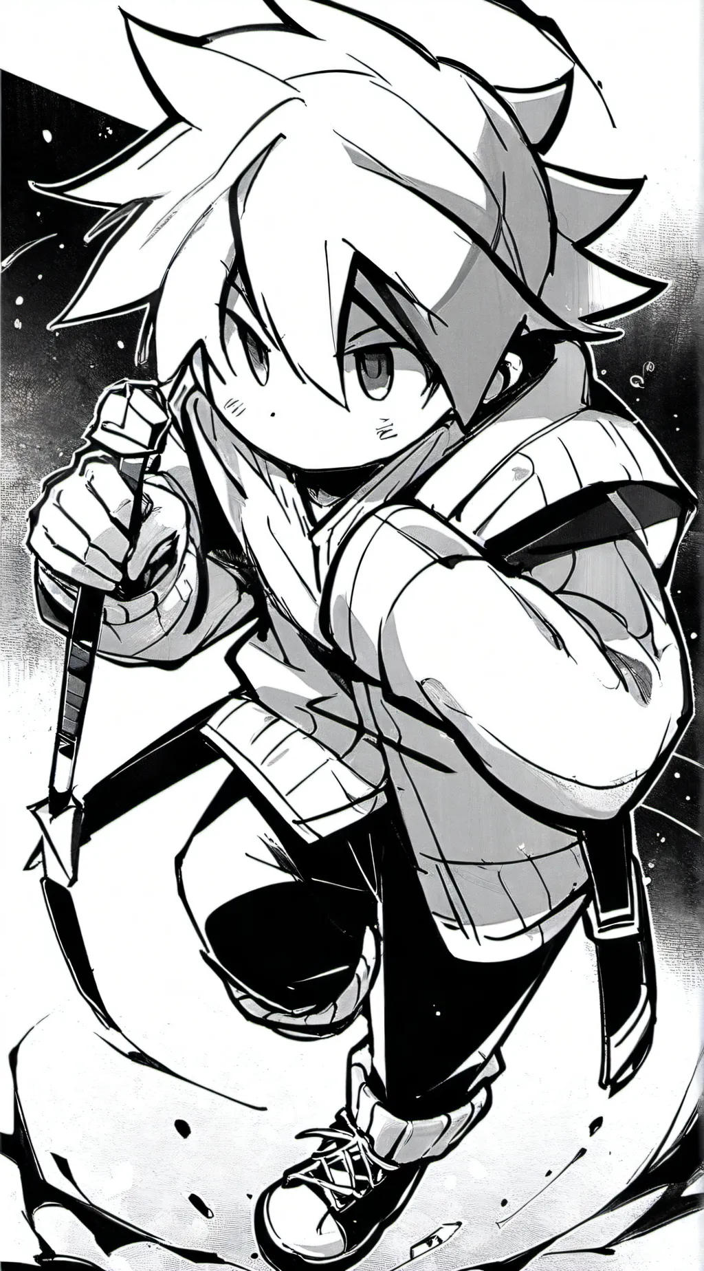 ai character: A boy  background