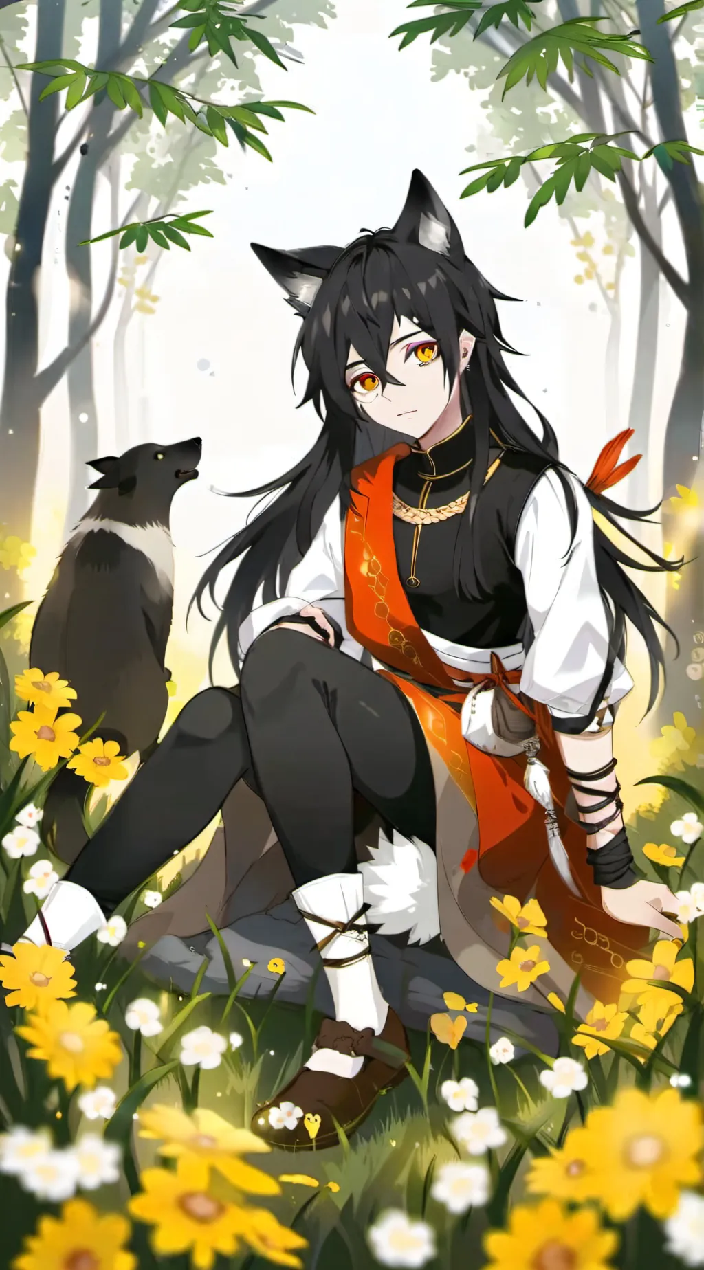 ai character: megumi as a female background