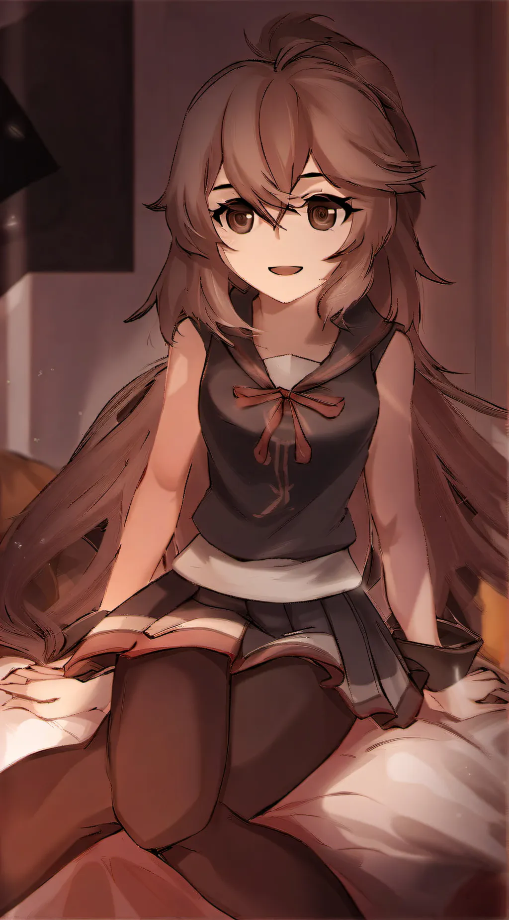 ai character: Nanashi Mumei(emo) background