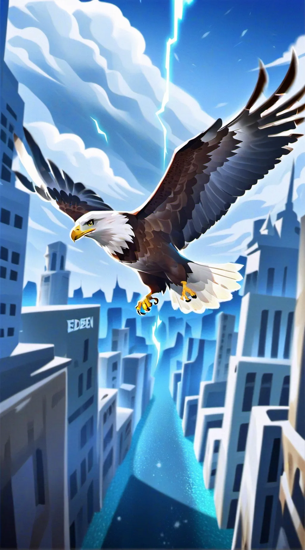ai character: little jhons Eagle background