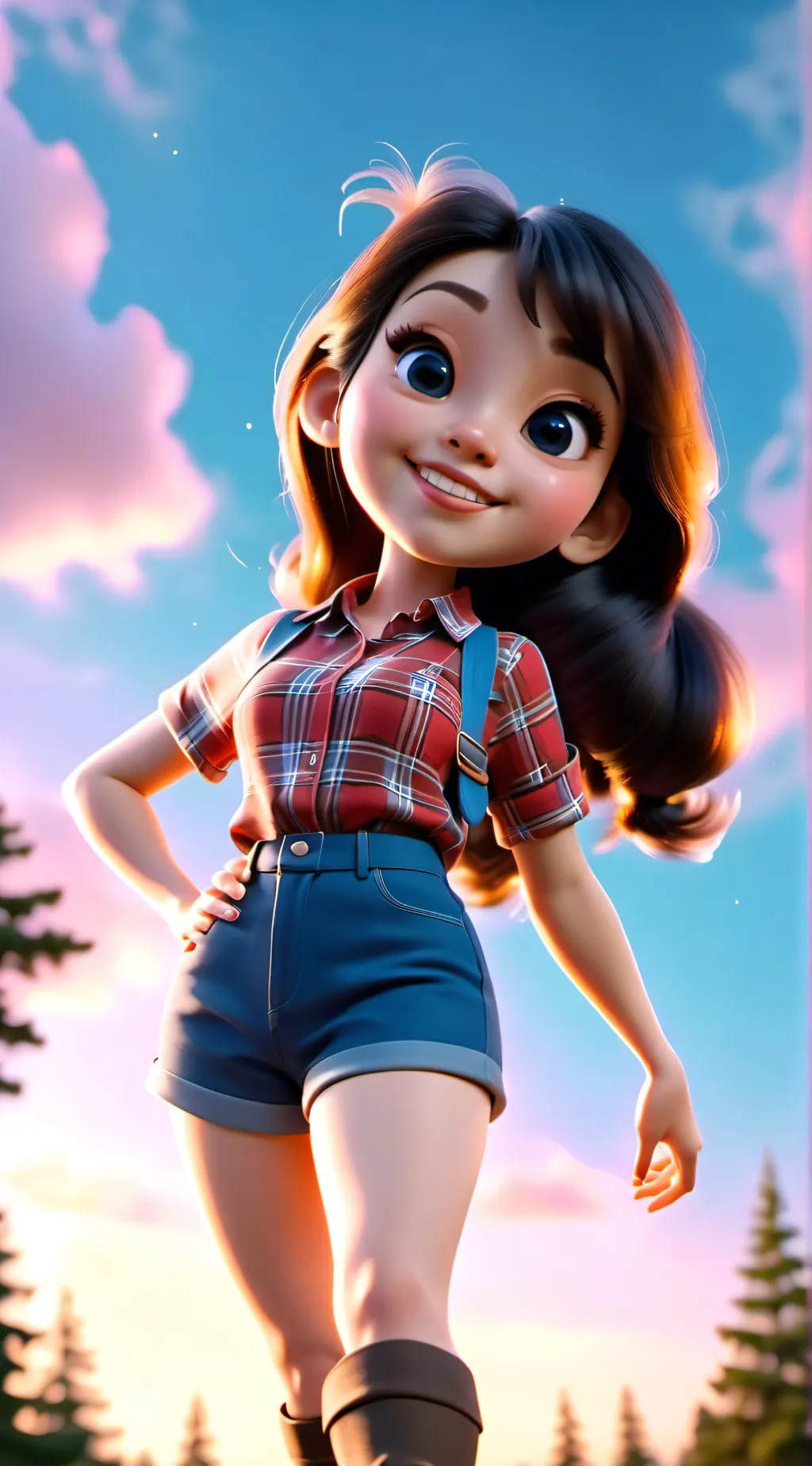 ai character: Pauline Bunyan  background