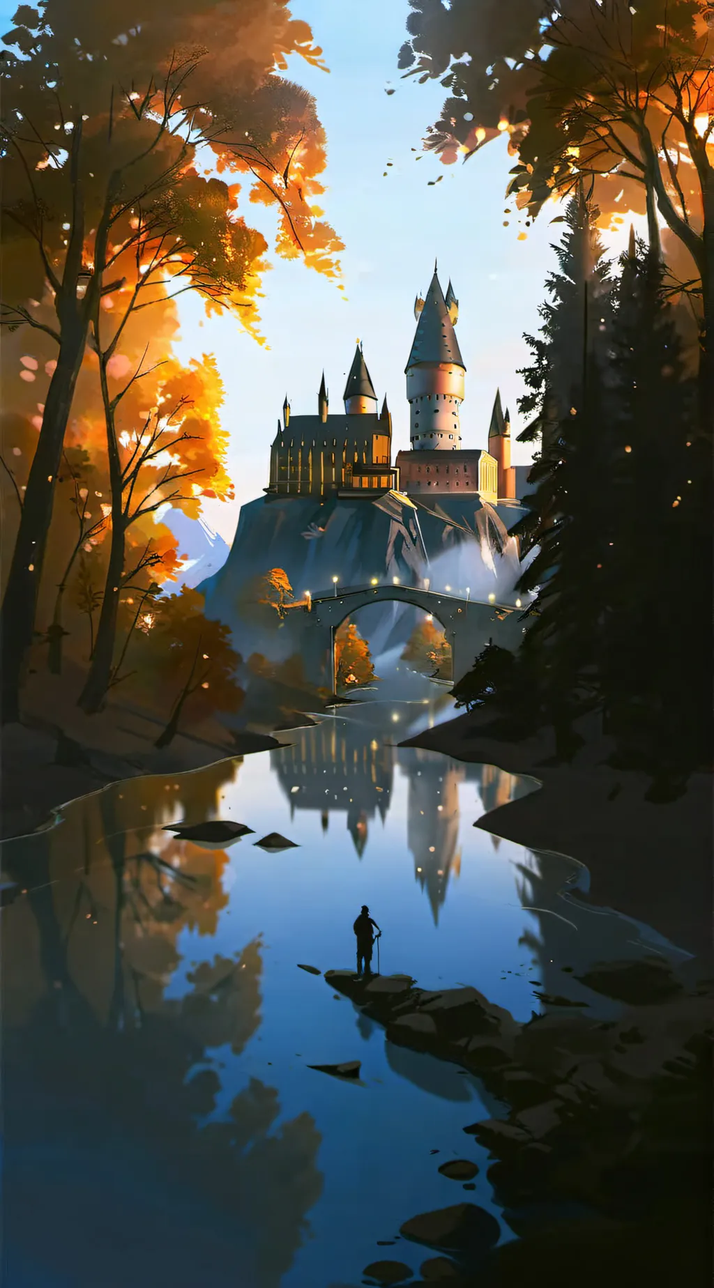 ai character: Hogwarts background
