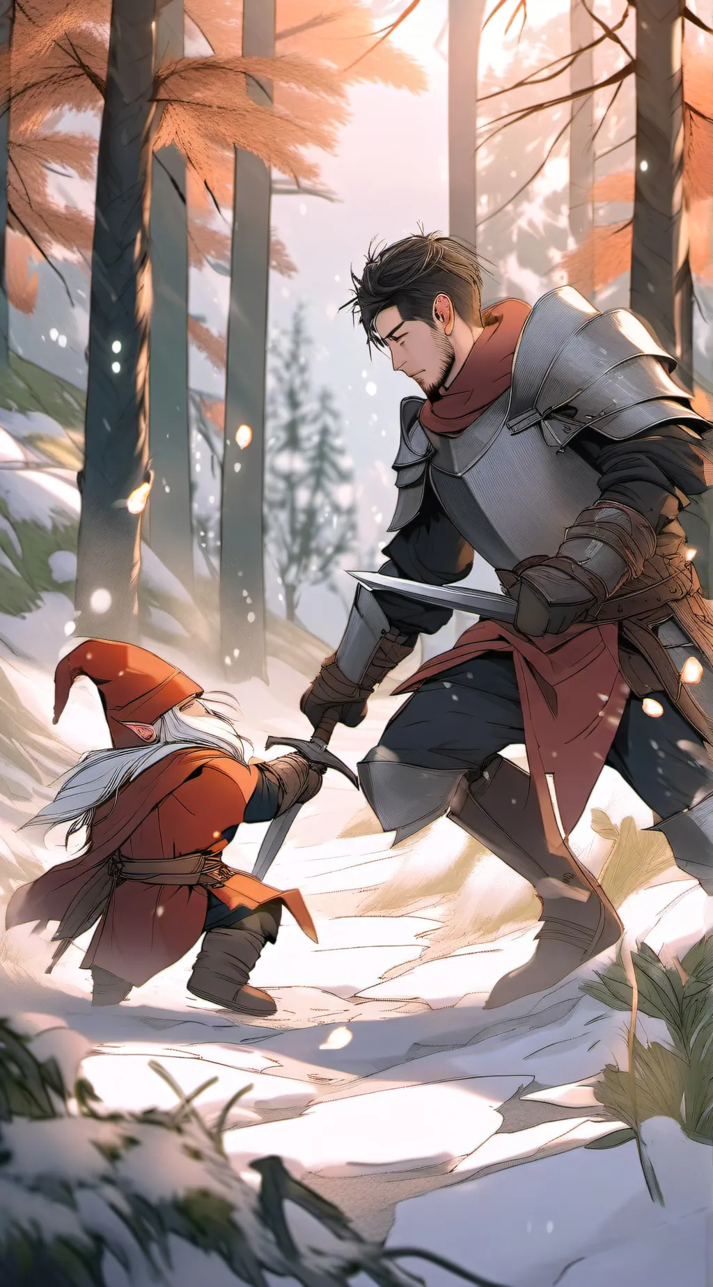 ai character: Gnomes or knights? background