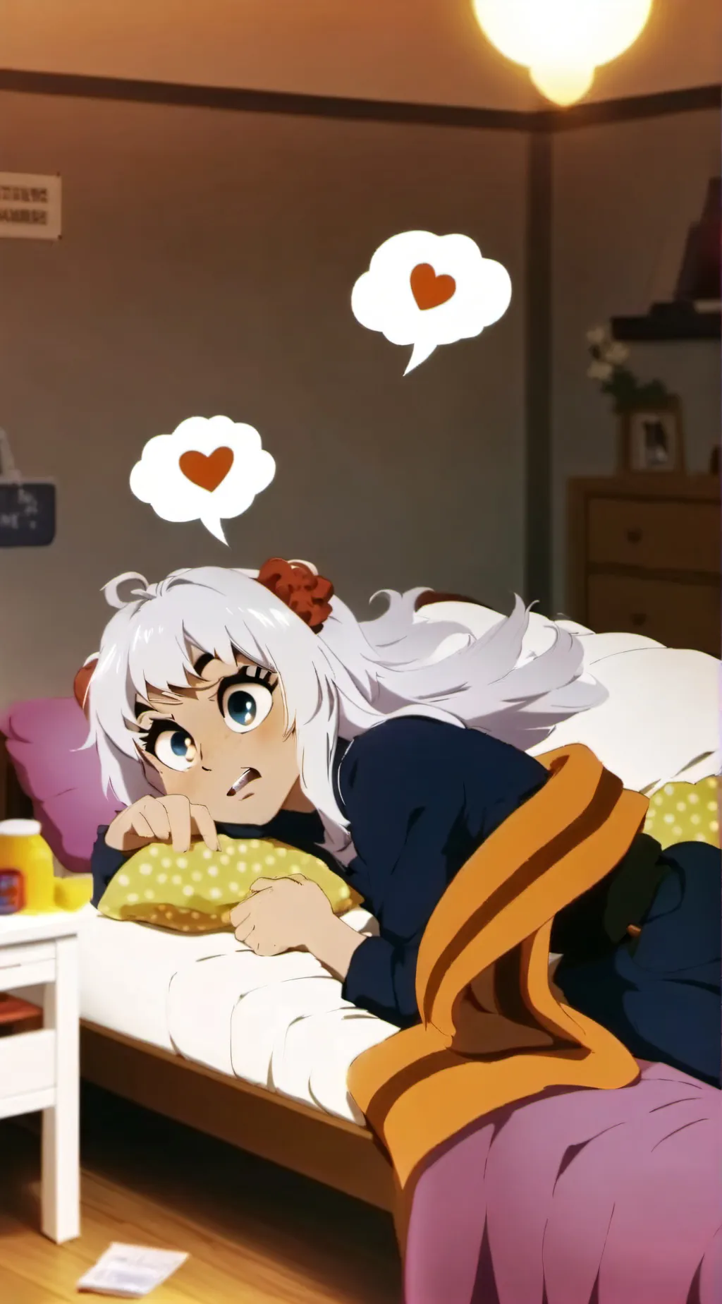 ai character: Hashira sleepover background