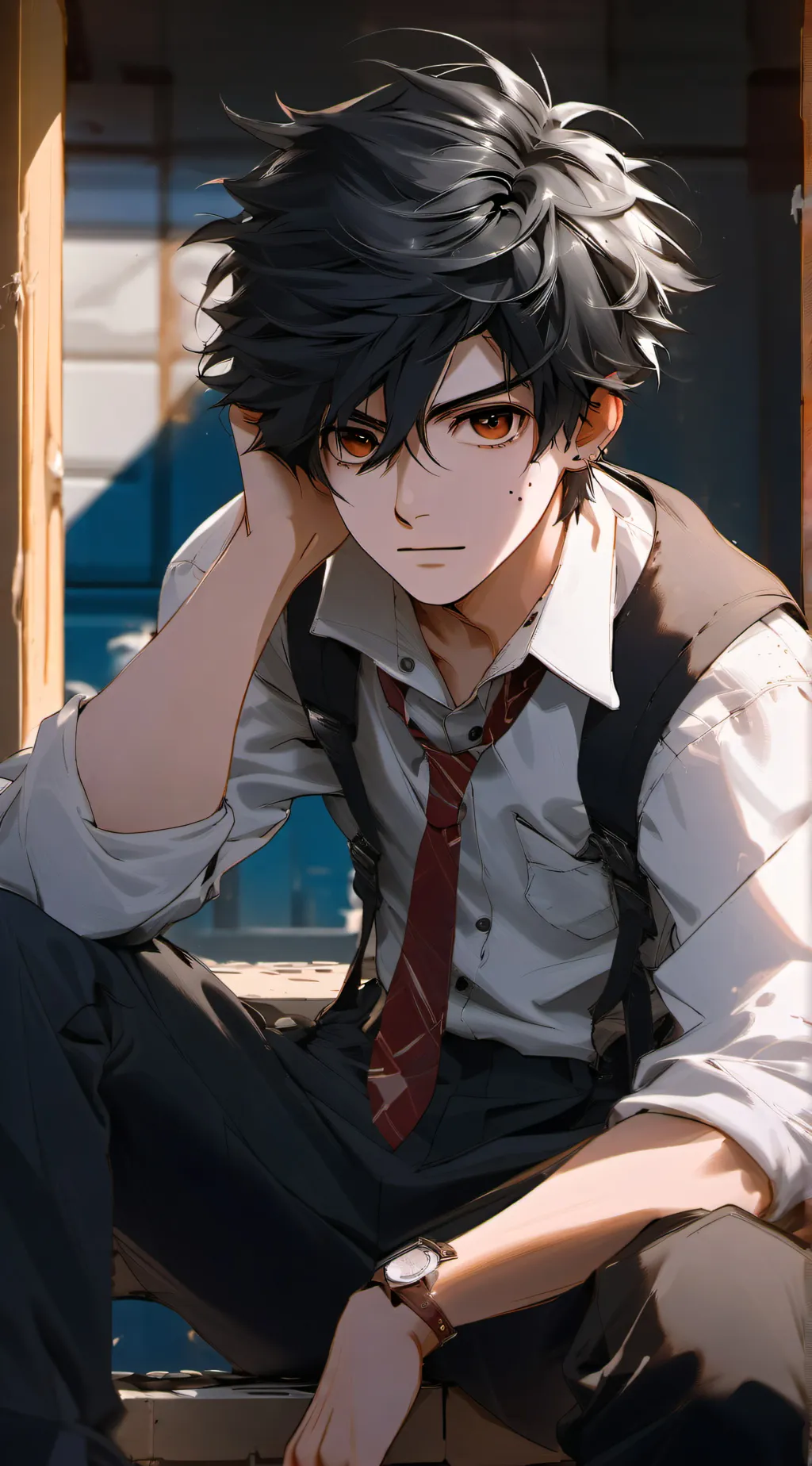 ai character: Victor  background
