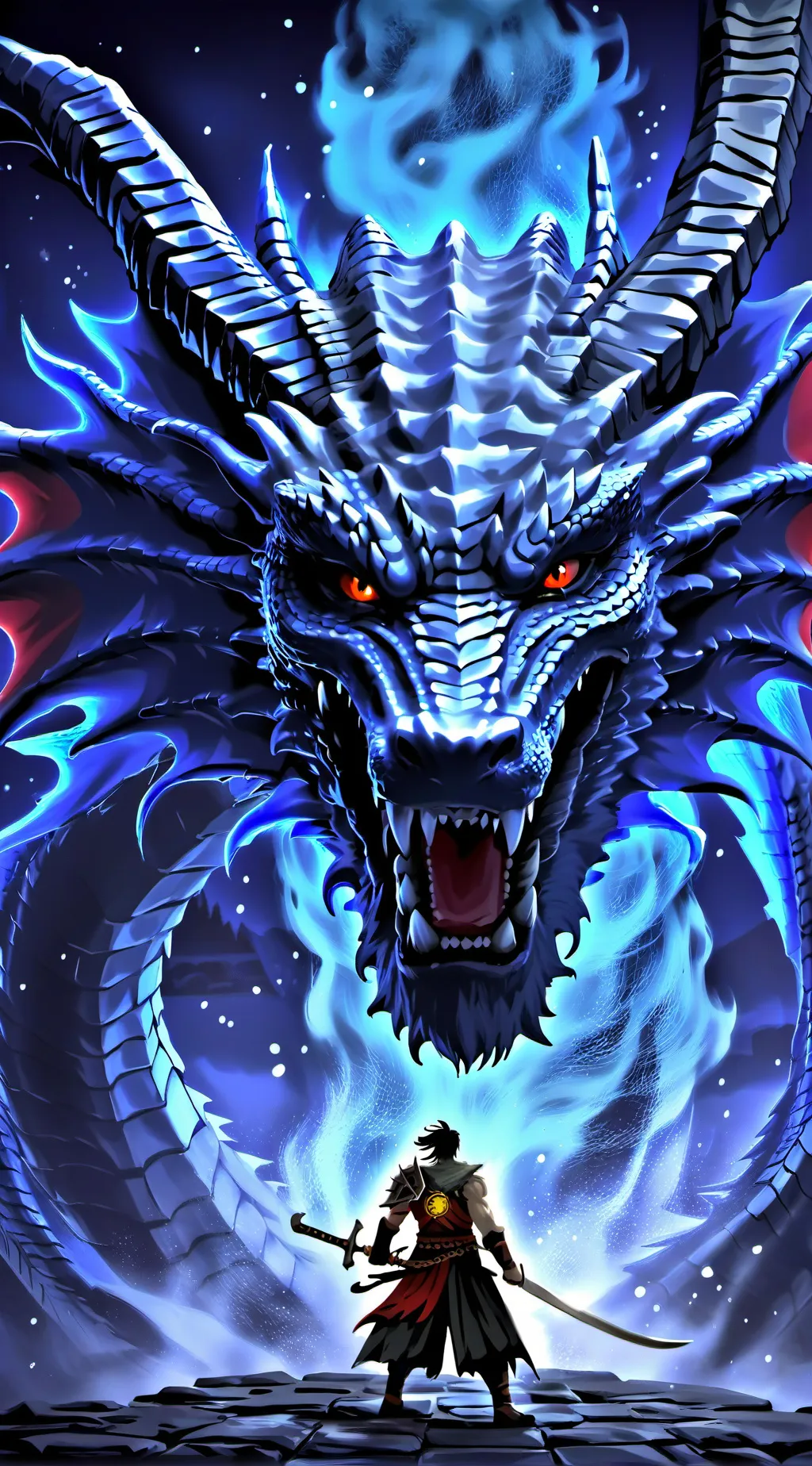ai character: dragon background