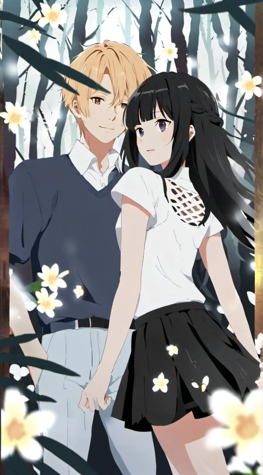 ai character: Jenny and Marcus  background