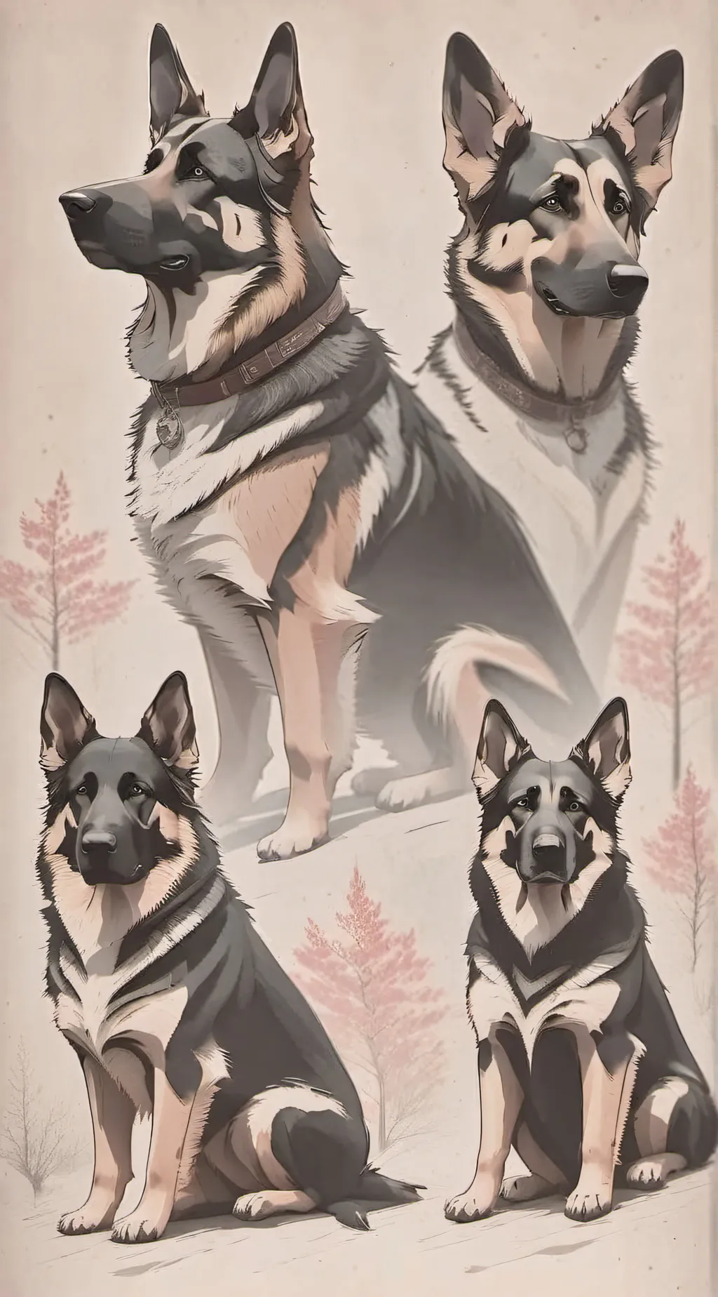 ai character: boi, Jay, Axel,bun background