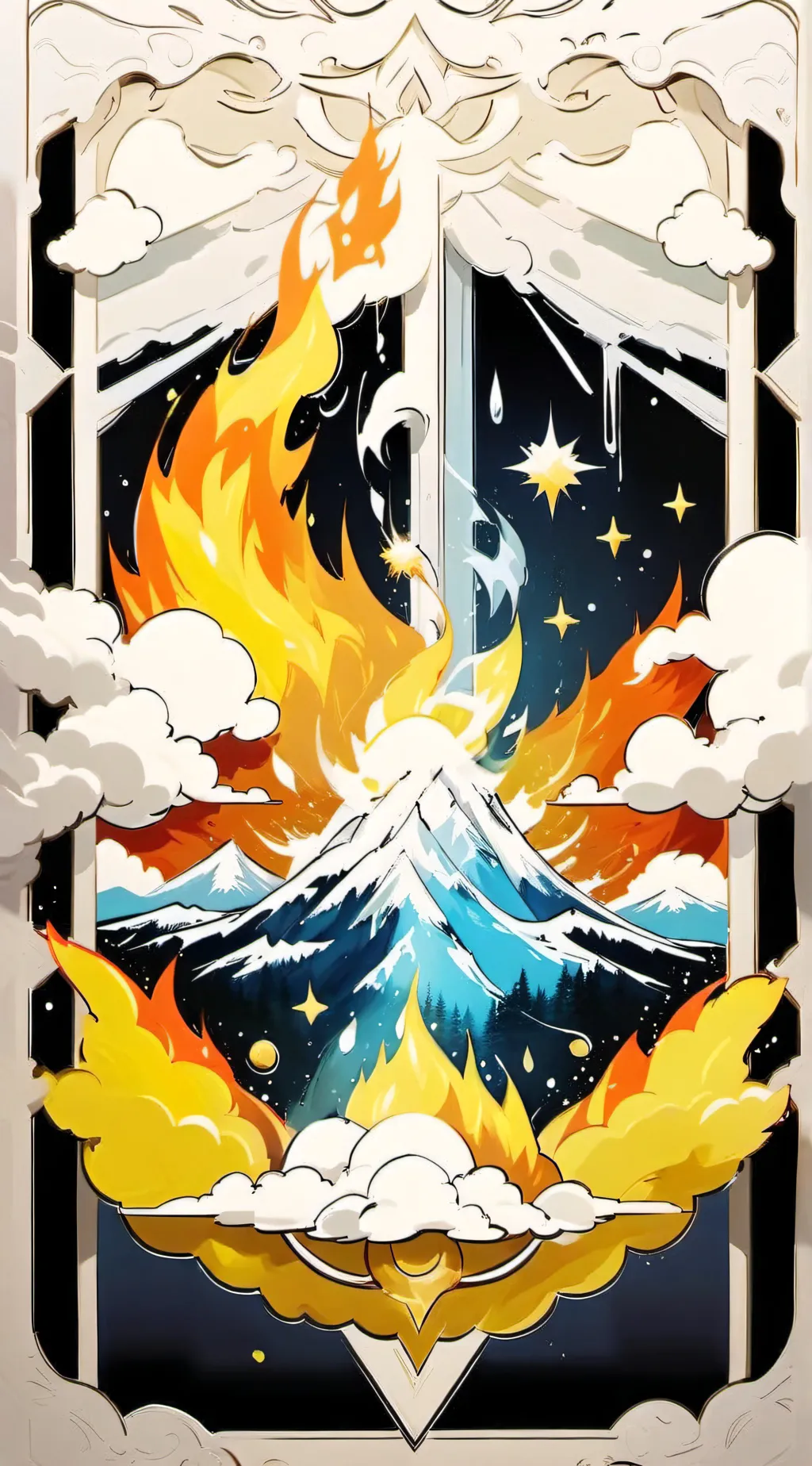 ai character: Elements background