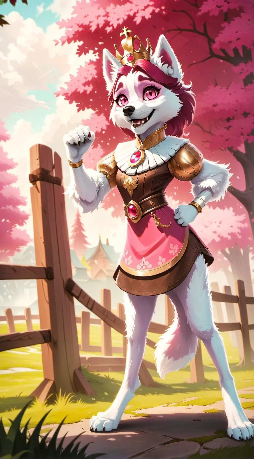 ai character: Luna Rose background