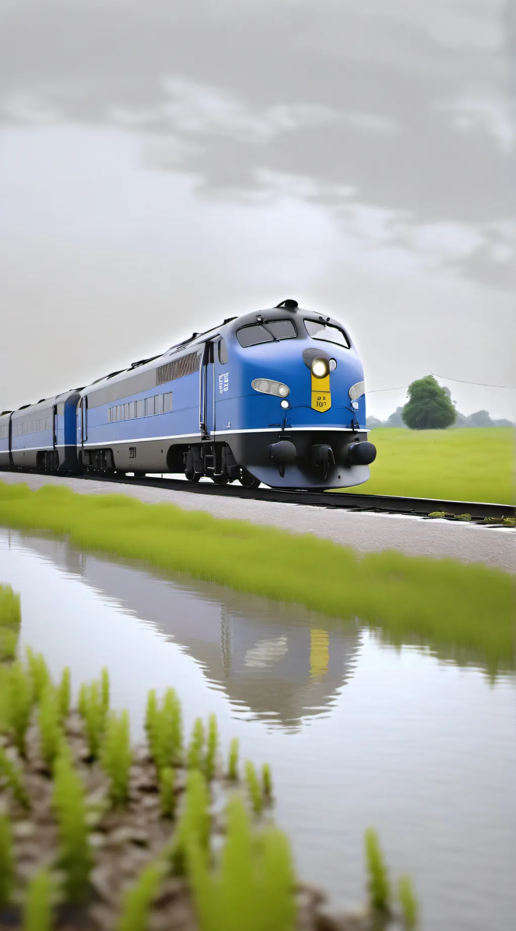 ai character: Train background