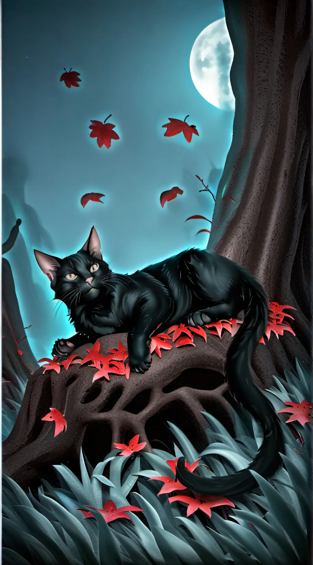 ai character: Dark Catnap  background