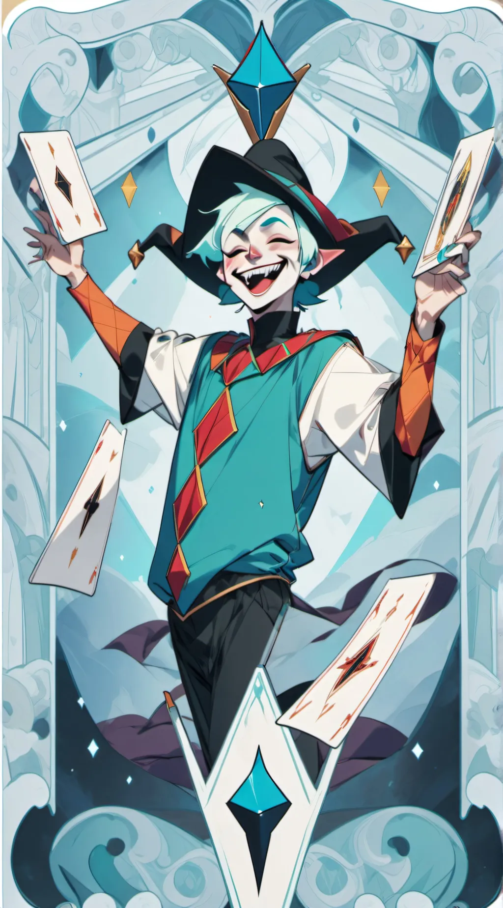 ai character: Oops background
