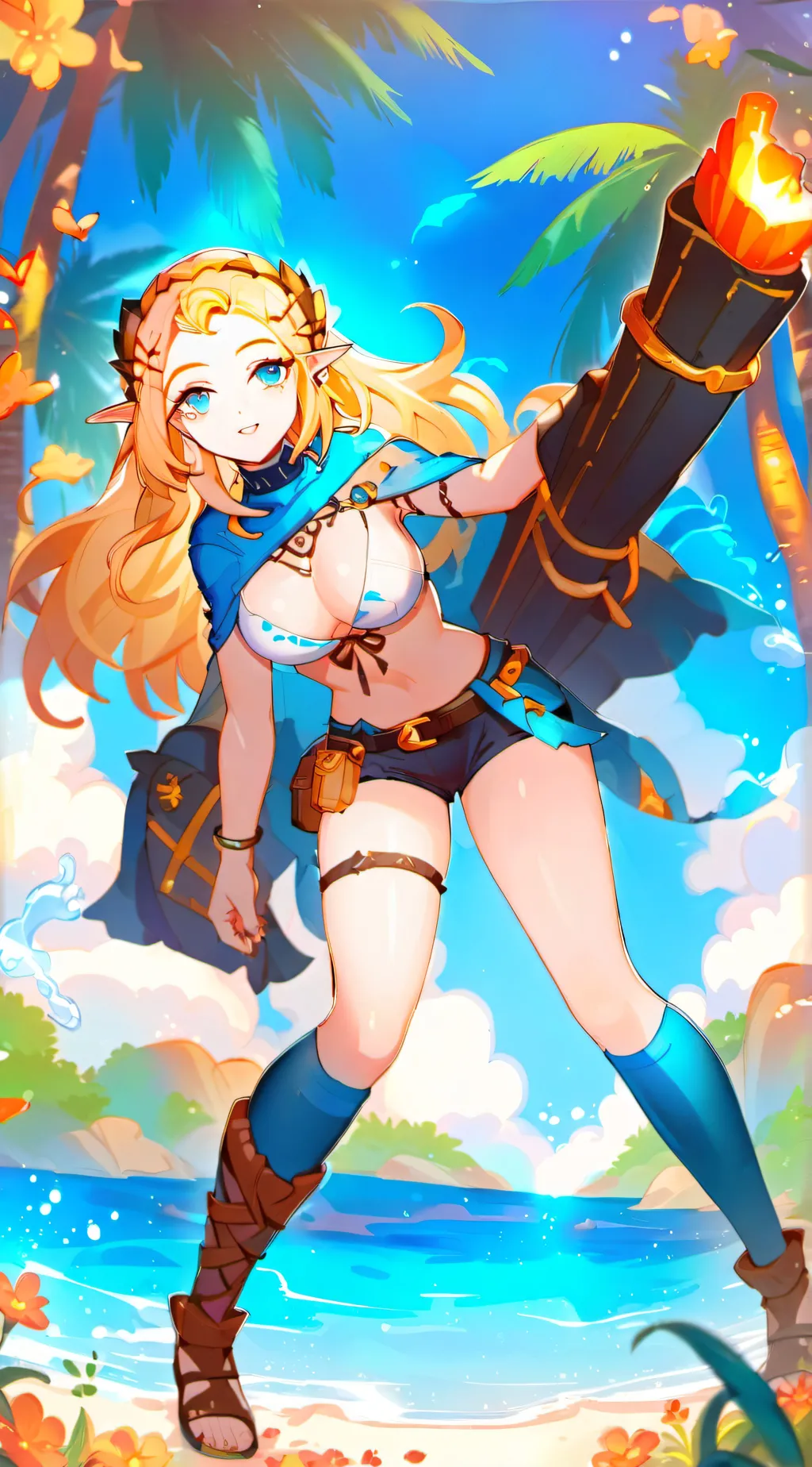 ai character: Zelda  background