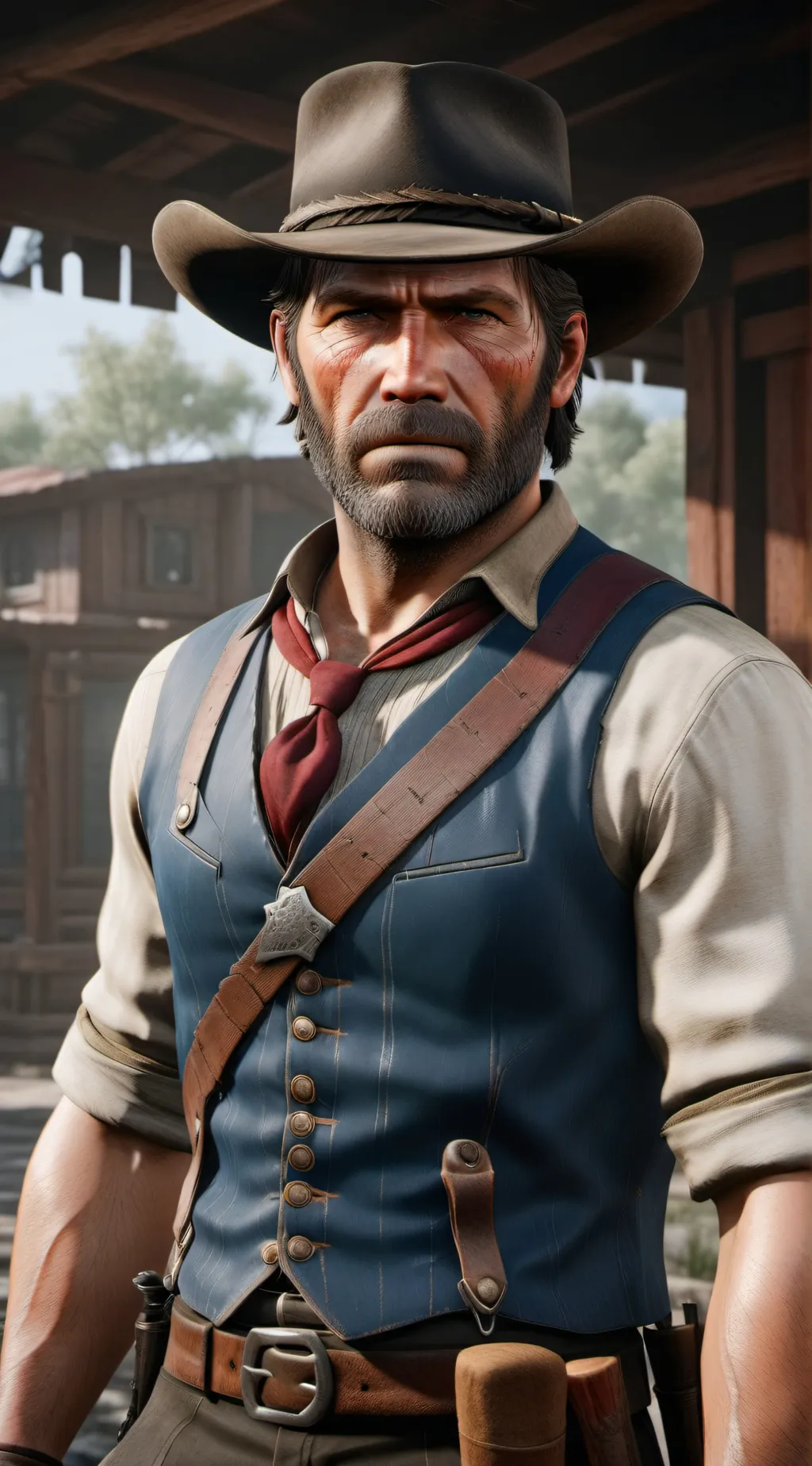 ai character: Arthur Morgan background