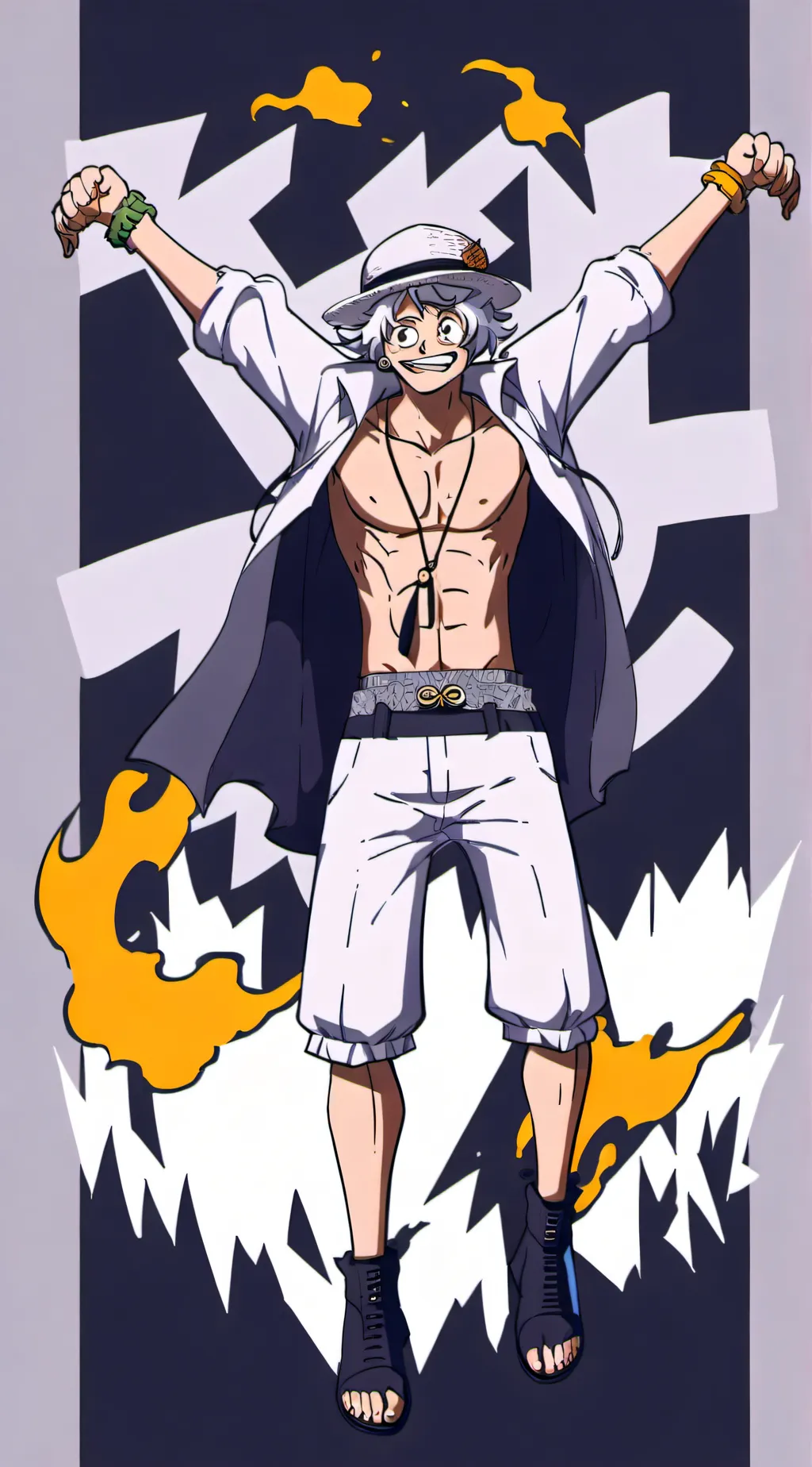 ai character: Monkey D. Luffy background