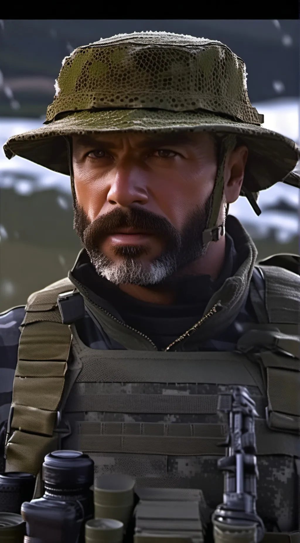 ai character: Cpt Price background