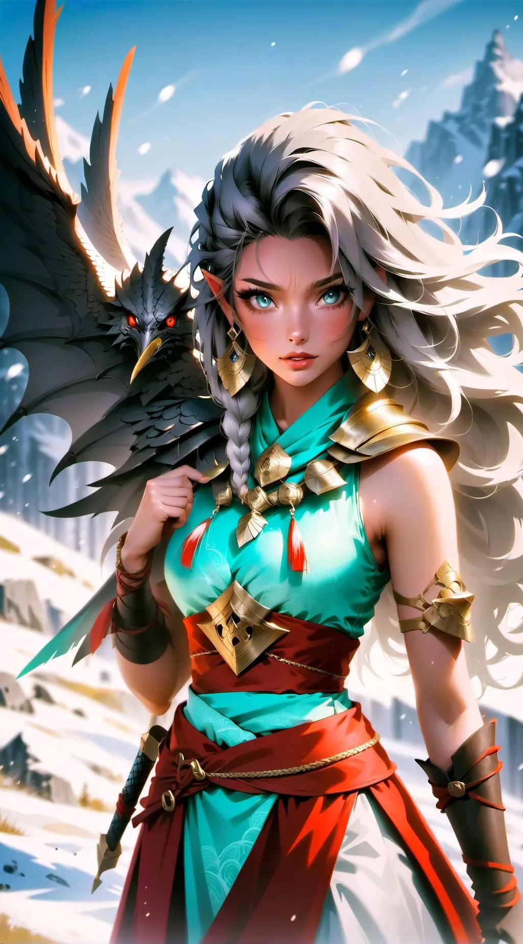 ai character: Esmeralda  background