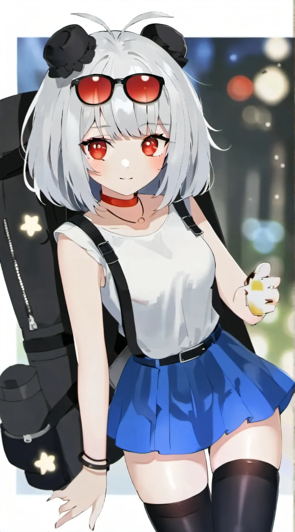 ai character: parachute background