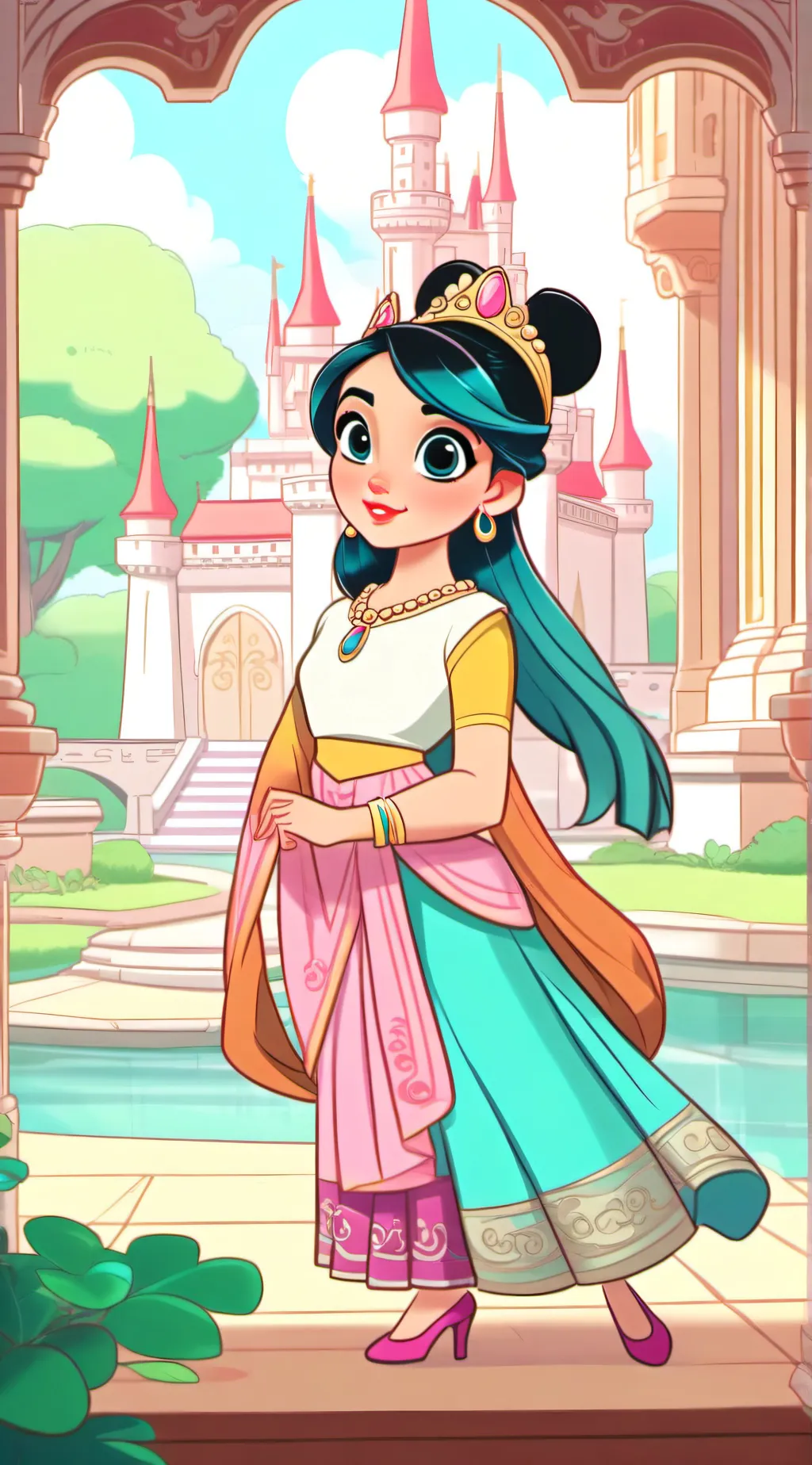 ai character: princess layla  background