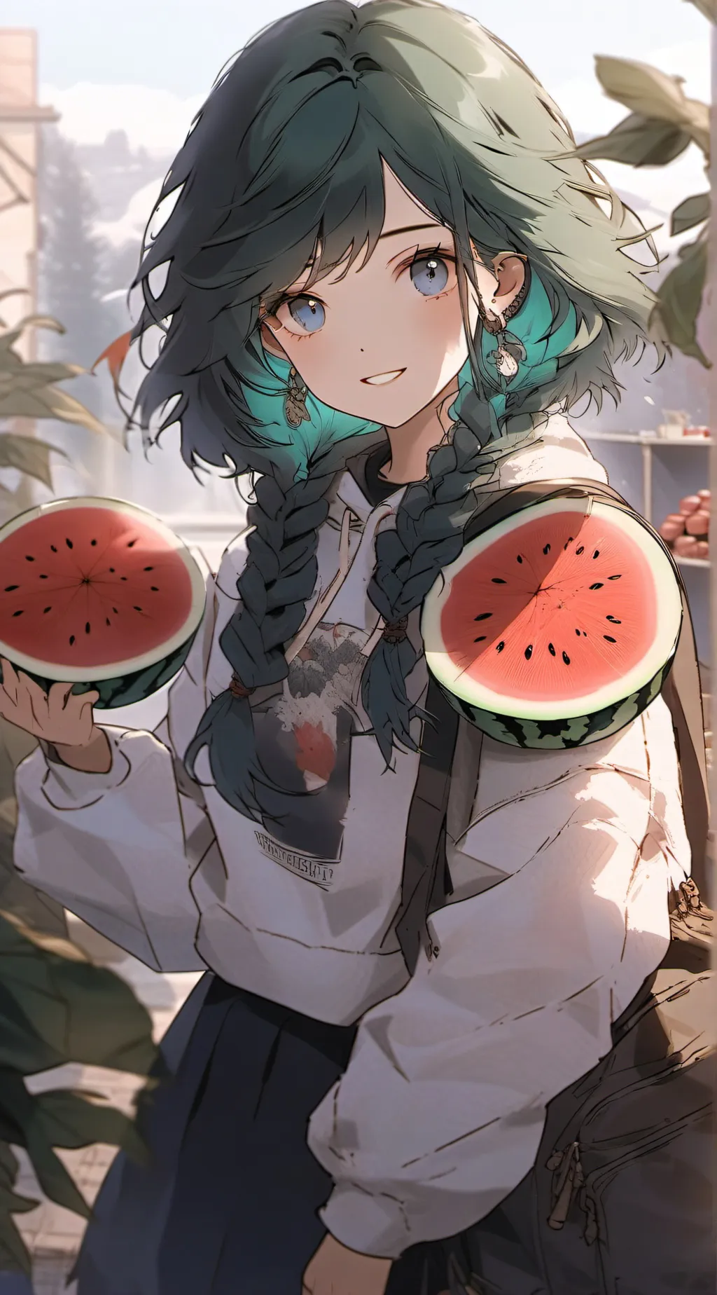 ai character: Melony  background