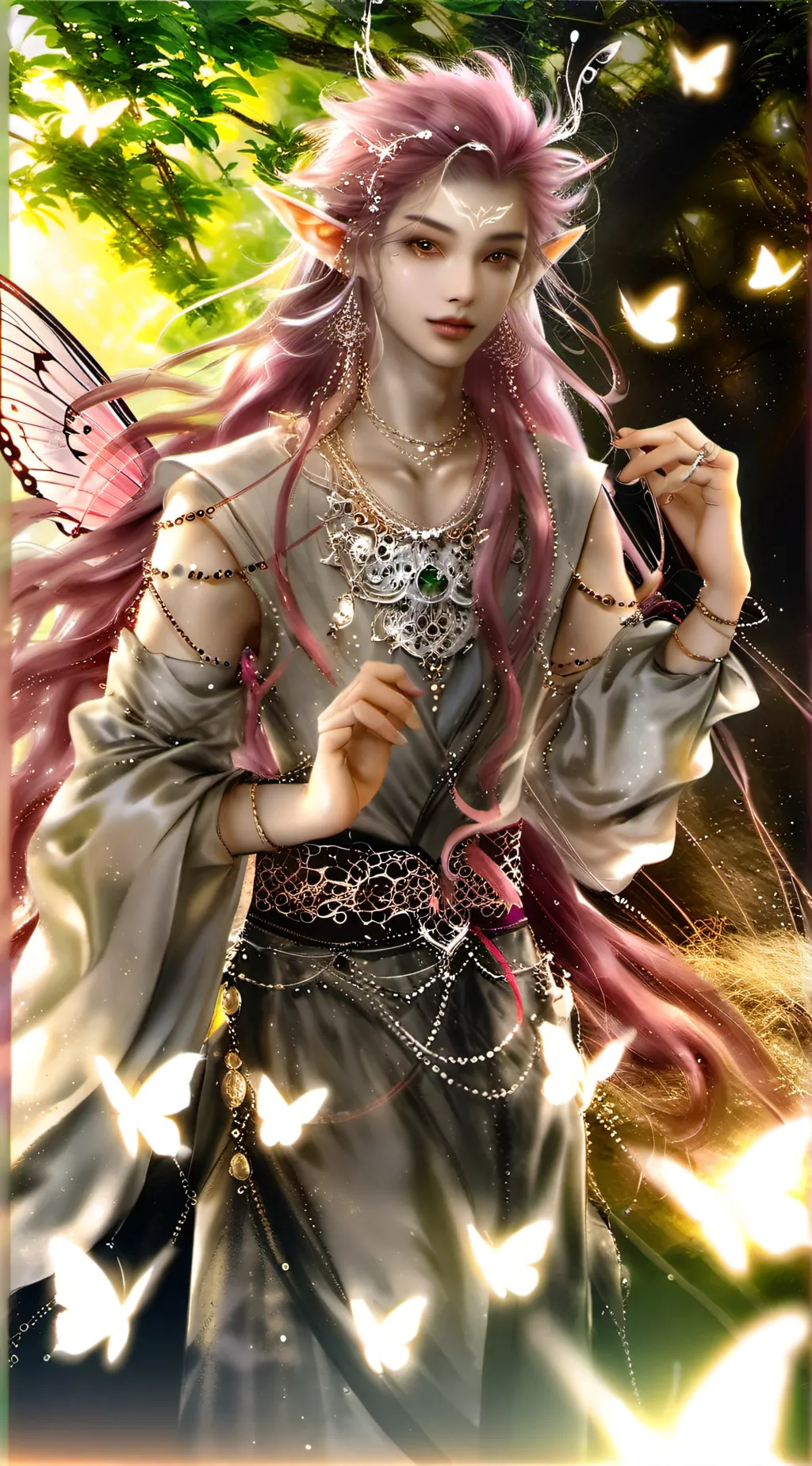 ai character: Illinori Elfison  background