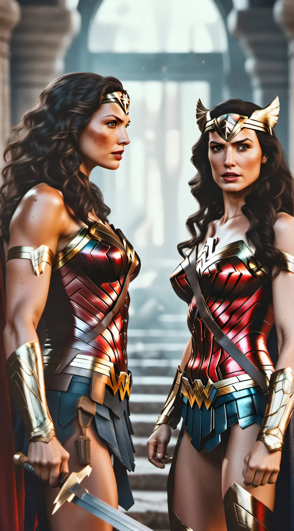 ai character: Double The Wonder  background