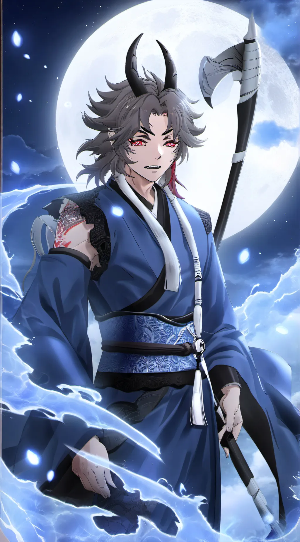 ai character: Kokushibo  background