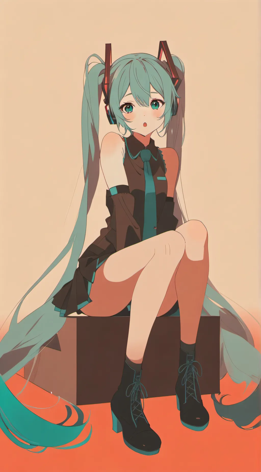 ai character: miku background